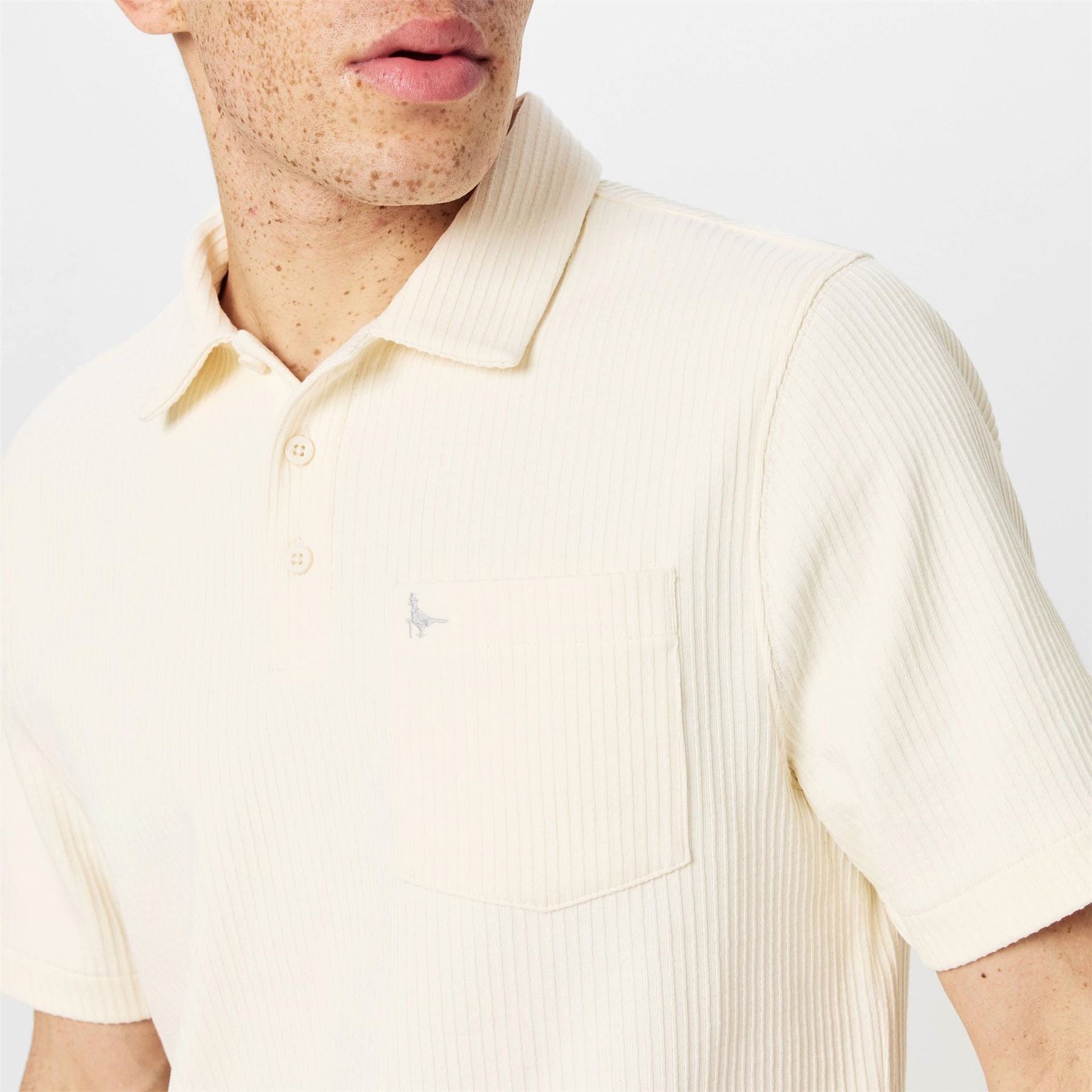 Jack Wills Jw Texture Short Sleeve Polo Shirt