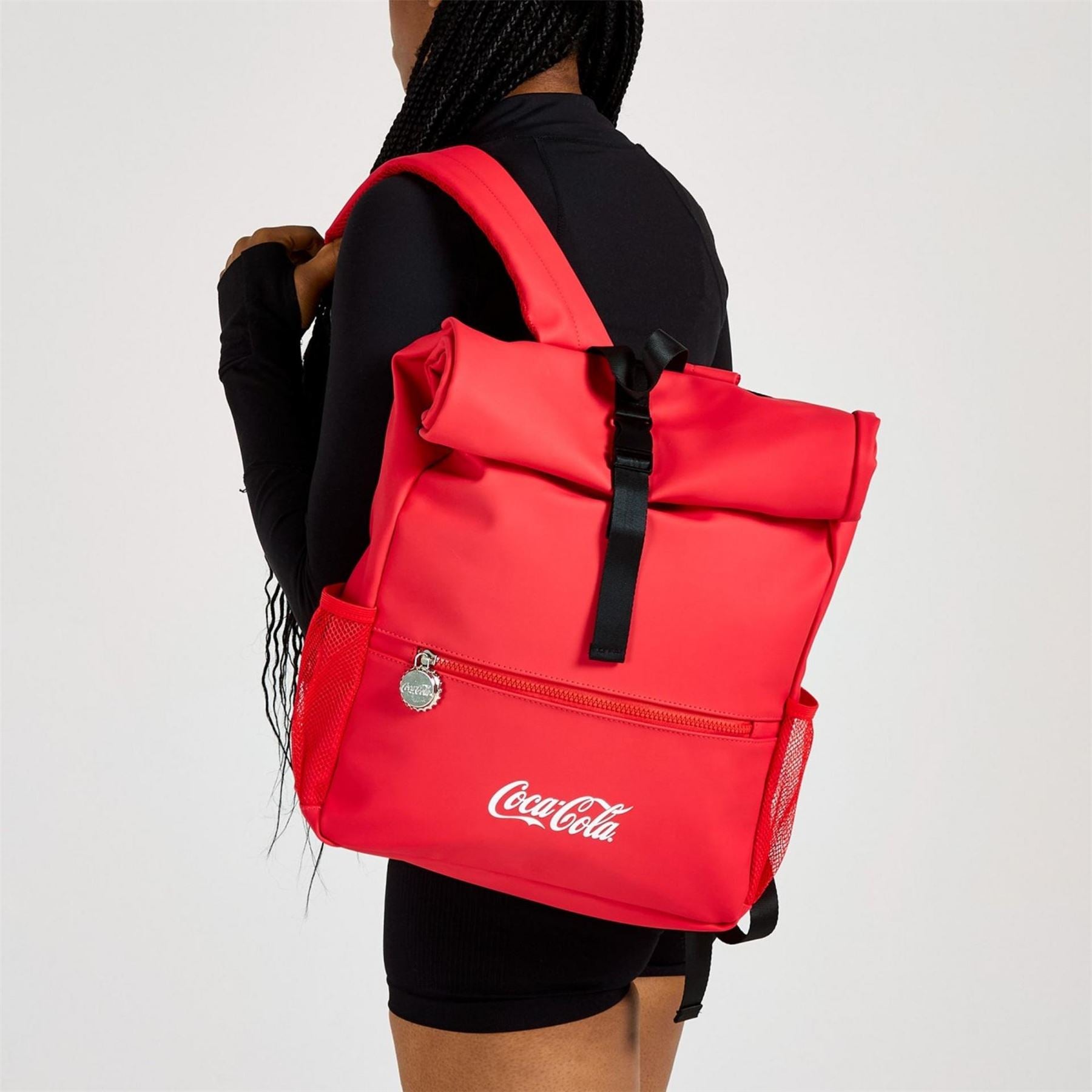 Coca Cola Cola Officially Licensed Lifestyle Roll Top Bag Unisex