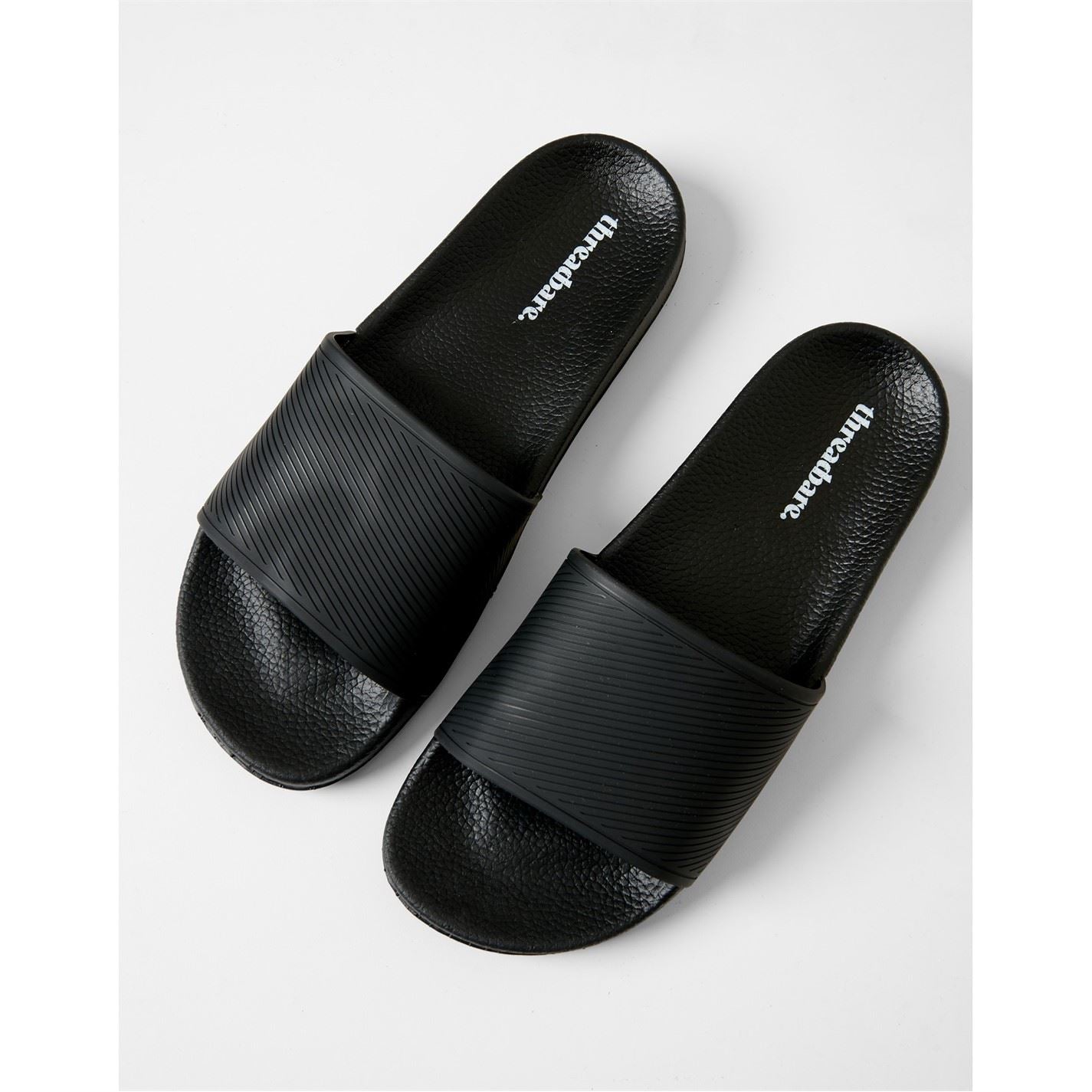 Threadbare Arlo Open Toe Textured Slide Sandals