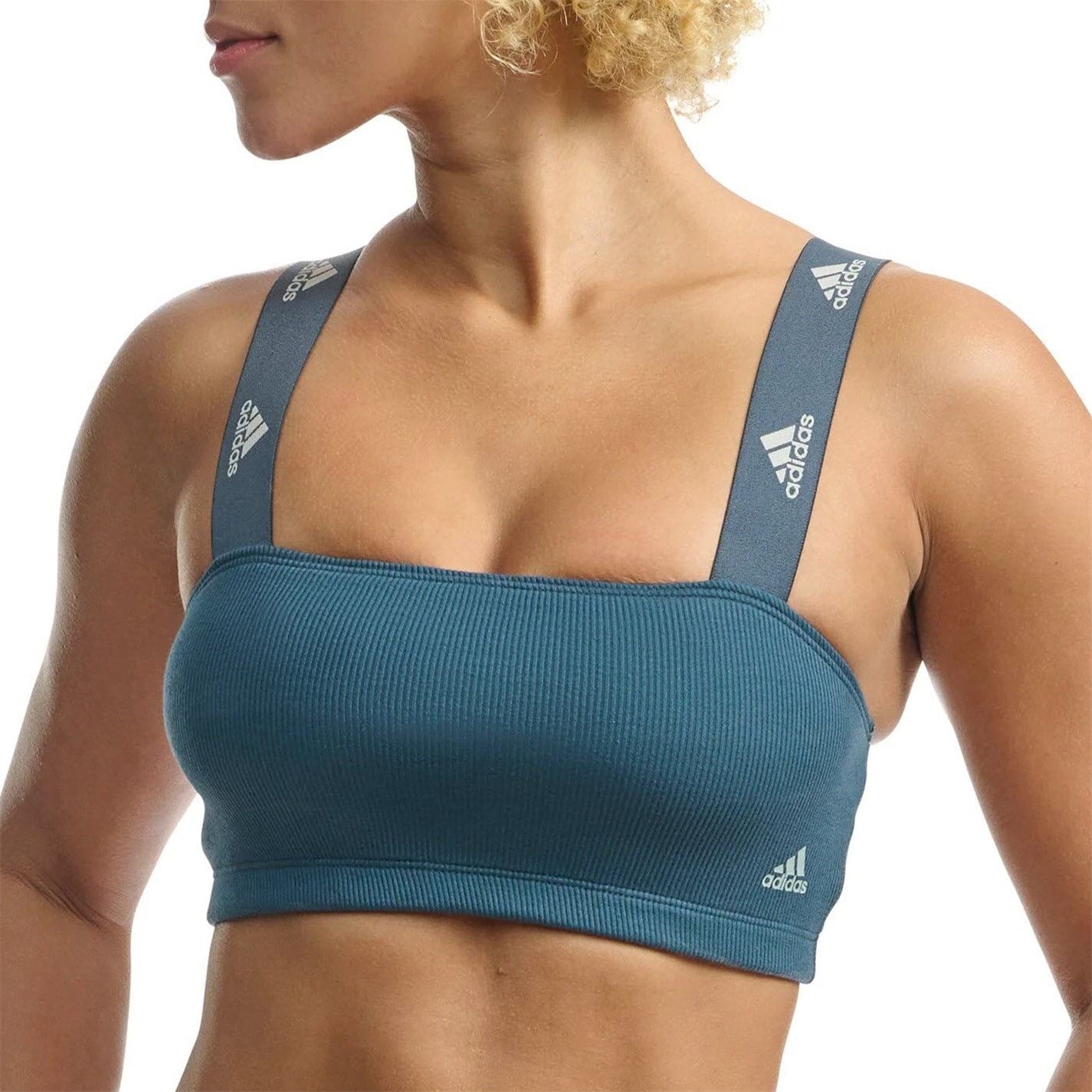 adidas Womens Ribbed Bandeau