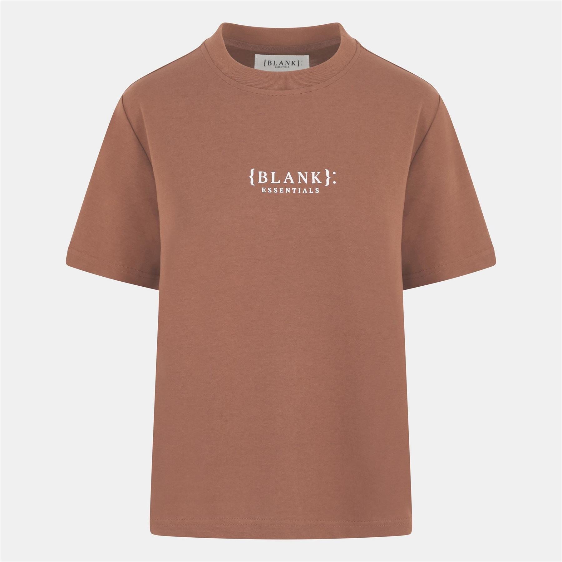 Blank Essentials Embroidered Text Graphic Crew Neck Short Sleeve Boyfriend T-Shirt