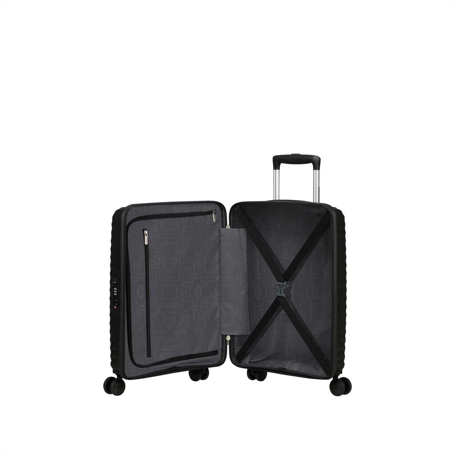American Tourister Spinner 55x40x20cm Tsa Cabin Hard Suitcase