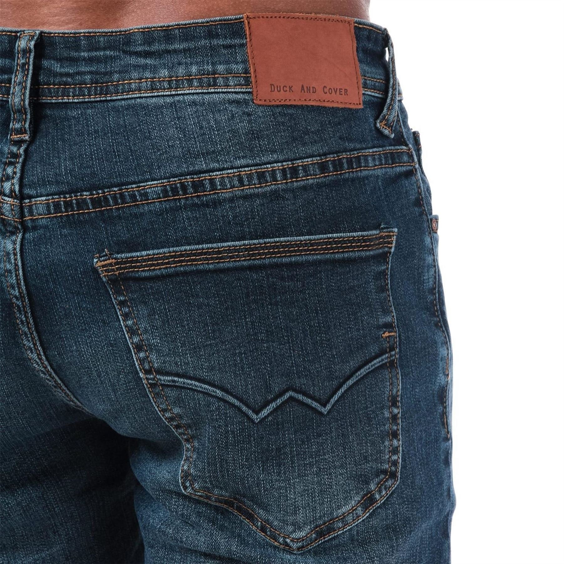 Duck and Cover Overbug Dark Wash Tapered Fit Jean