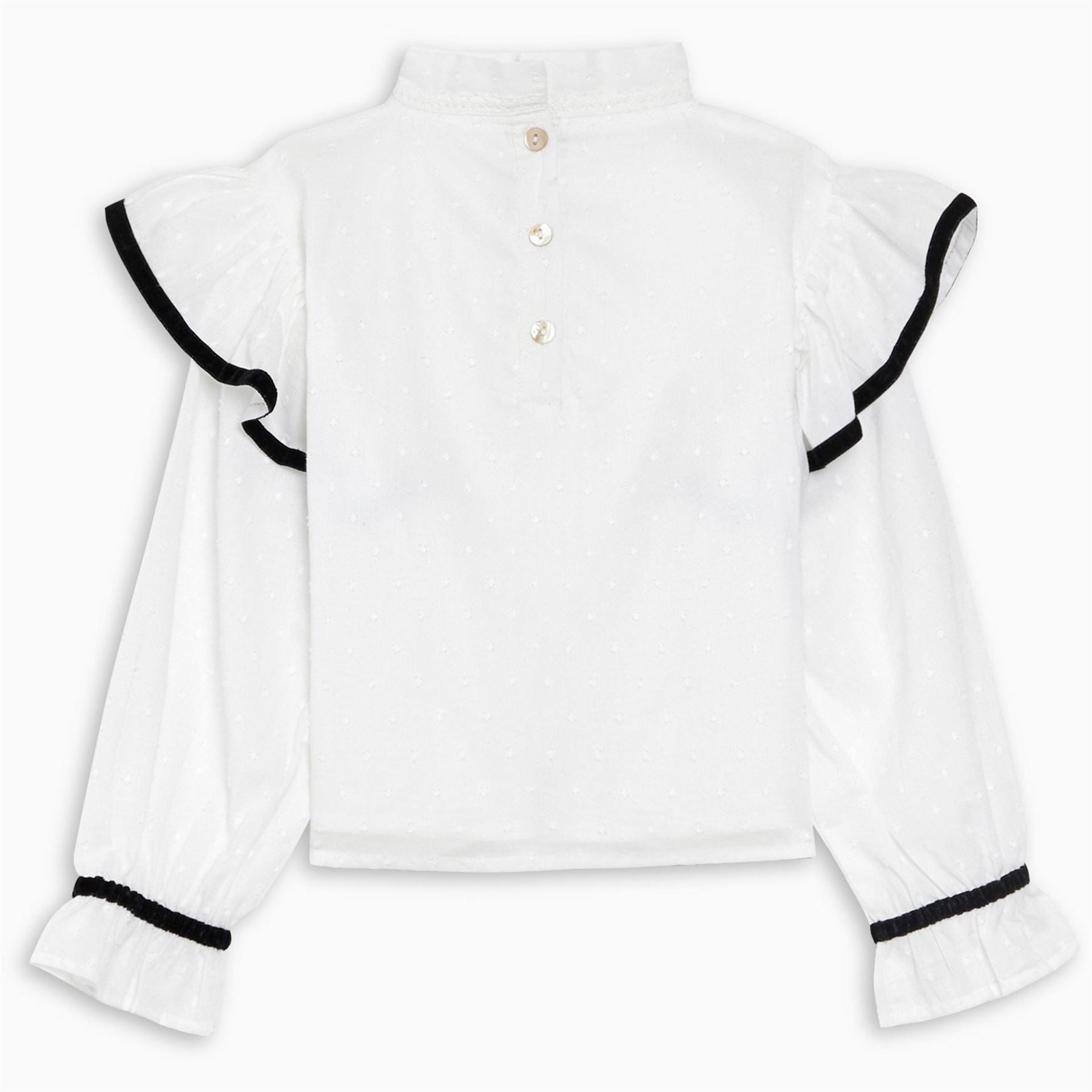 Be You Frill High Neck Long Sleeve Blouse