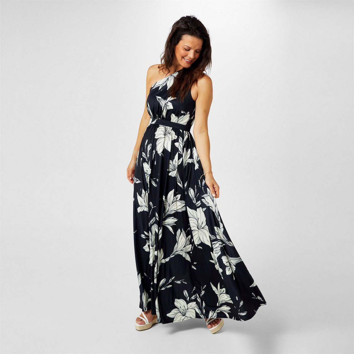 Biba One Shoulder Maxi Dress