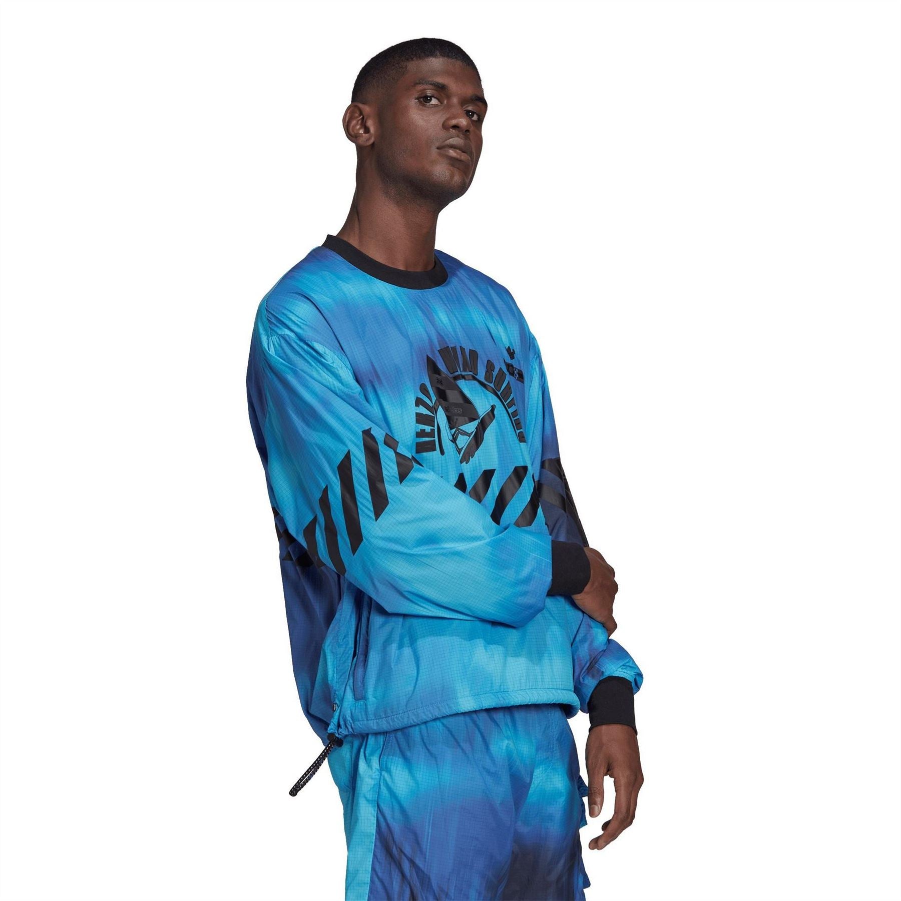 adidas Originals Mens Blue Version Arkive Crew Sweatshirt