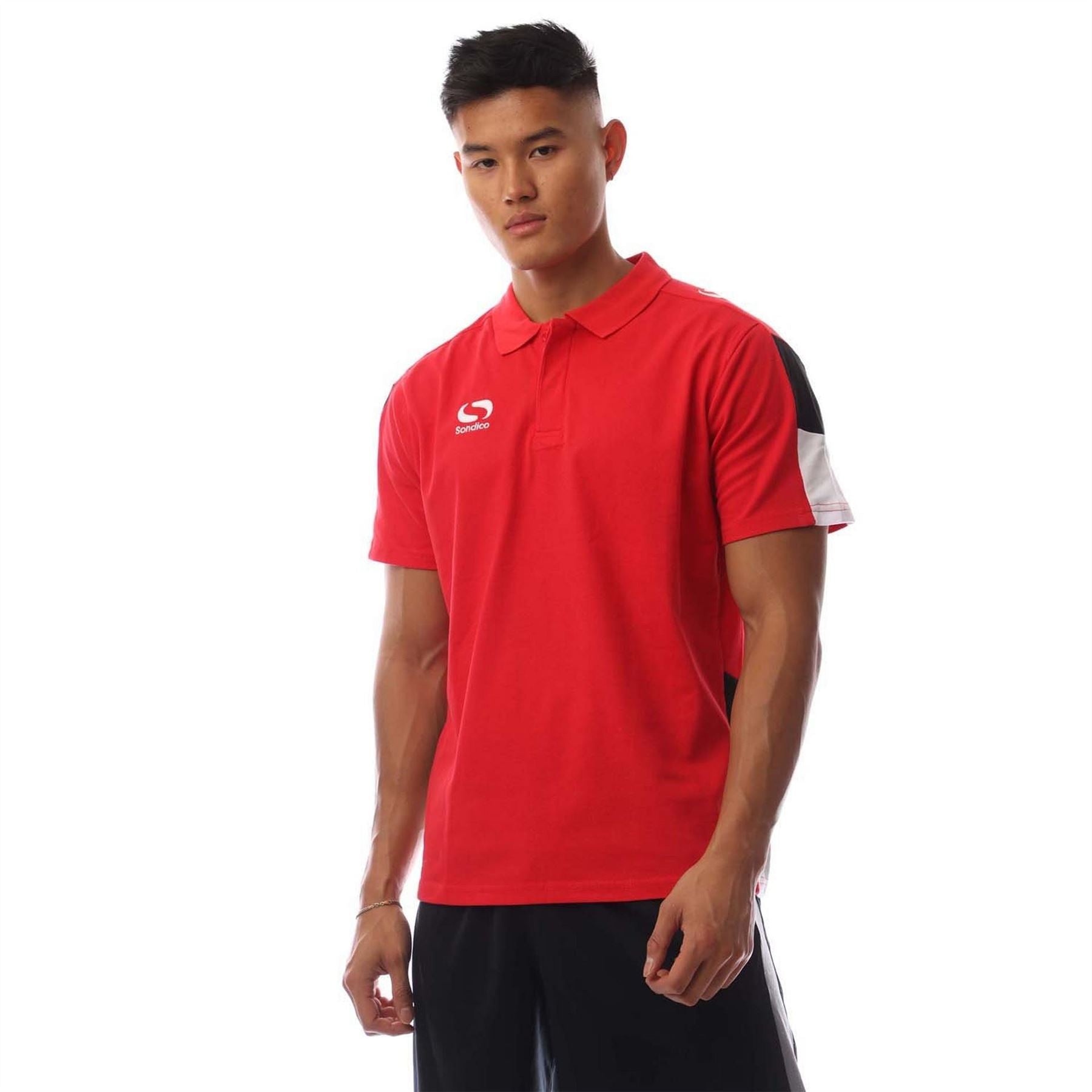 Sondico Venata Collared Neck Short Sleeve Polo T-Shirt