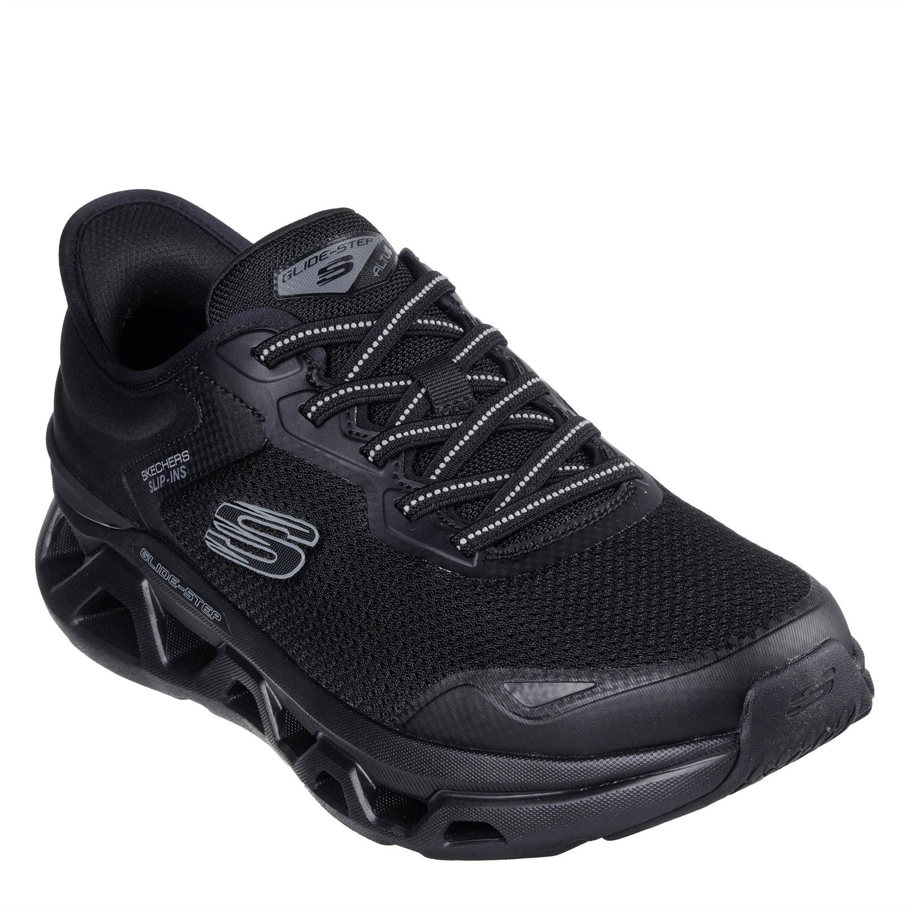 Skechers Mens Ins Mesh Lace Up Sneaker W Ai Slip On Trainers