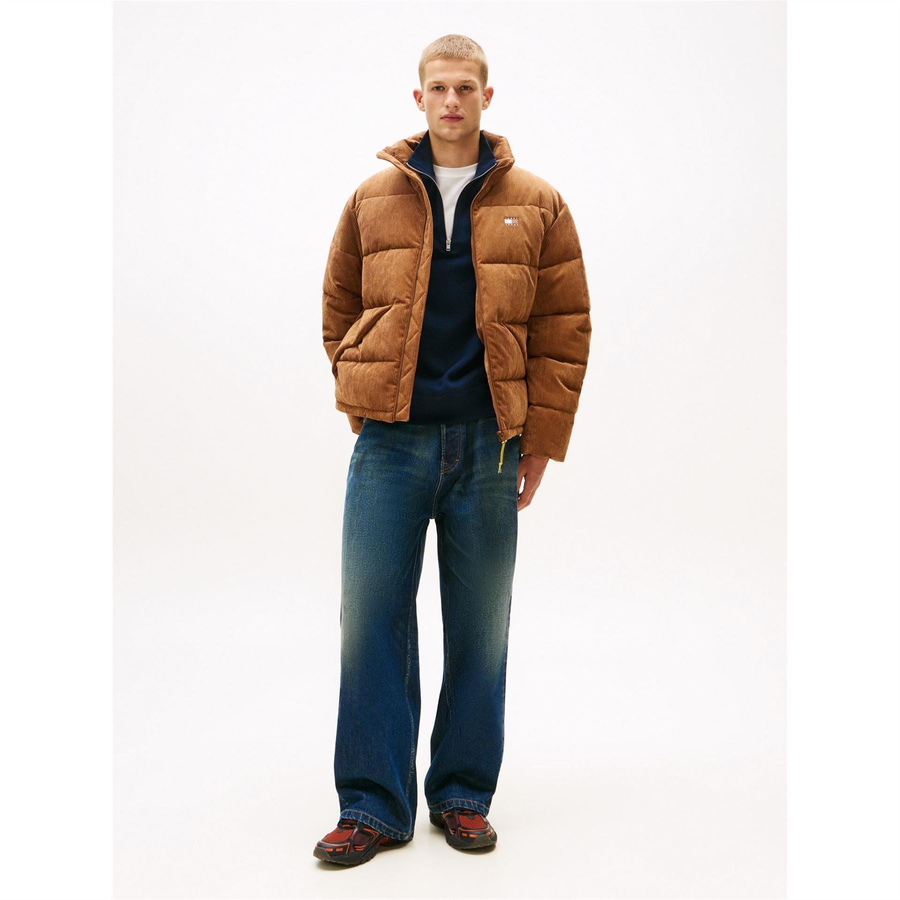 Tommy Jeans TJ Cord Shorts Quilted Insulated Short Puffer Jacket