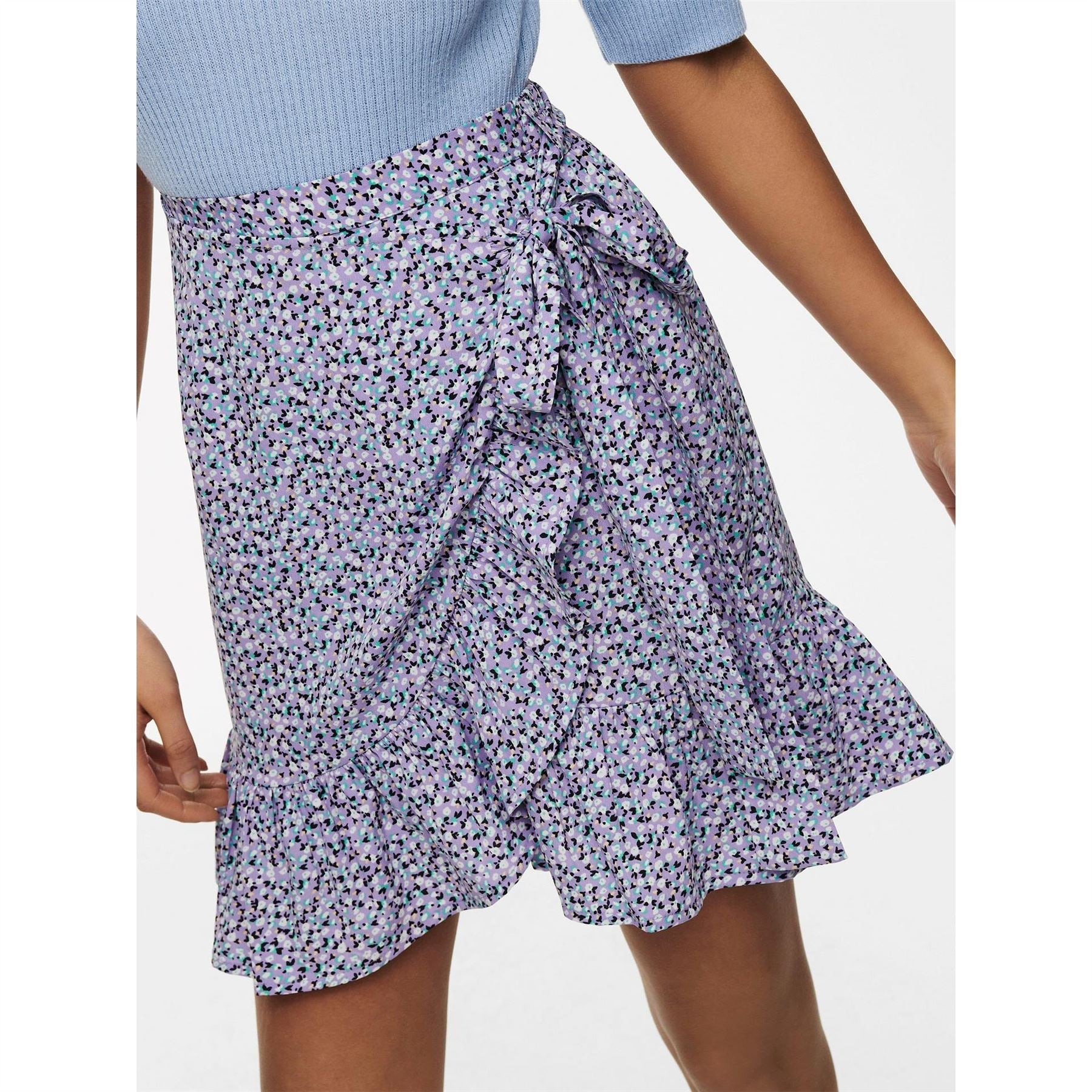 Only Print Wrap Skirt