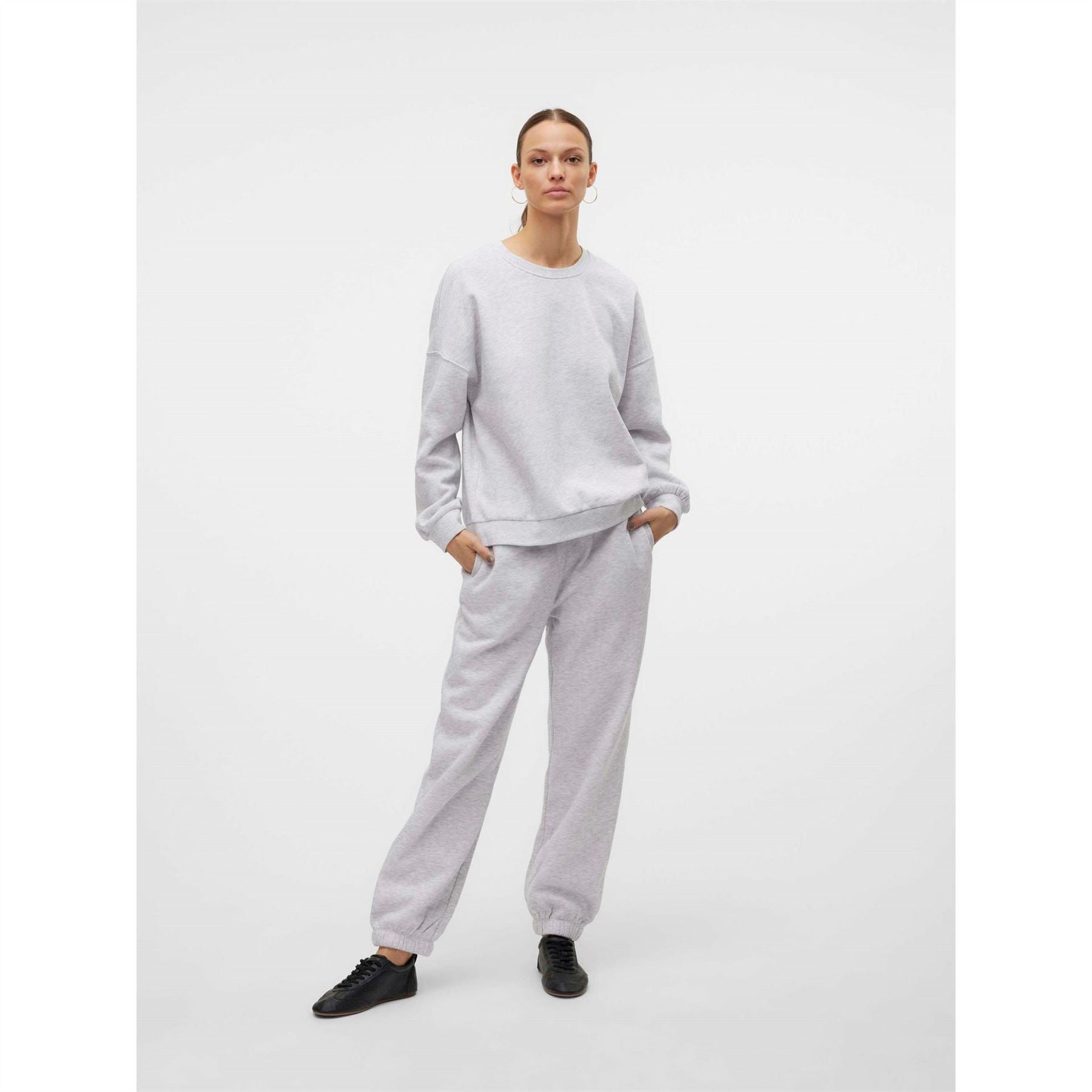 Vero Moda Crew Neck Drop Shoulder Long Sleeve Sweater