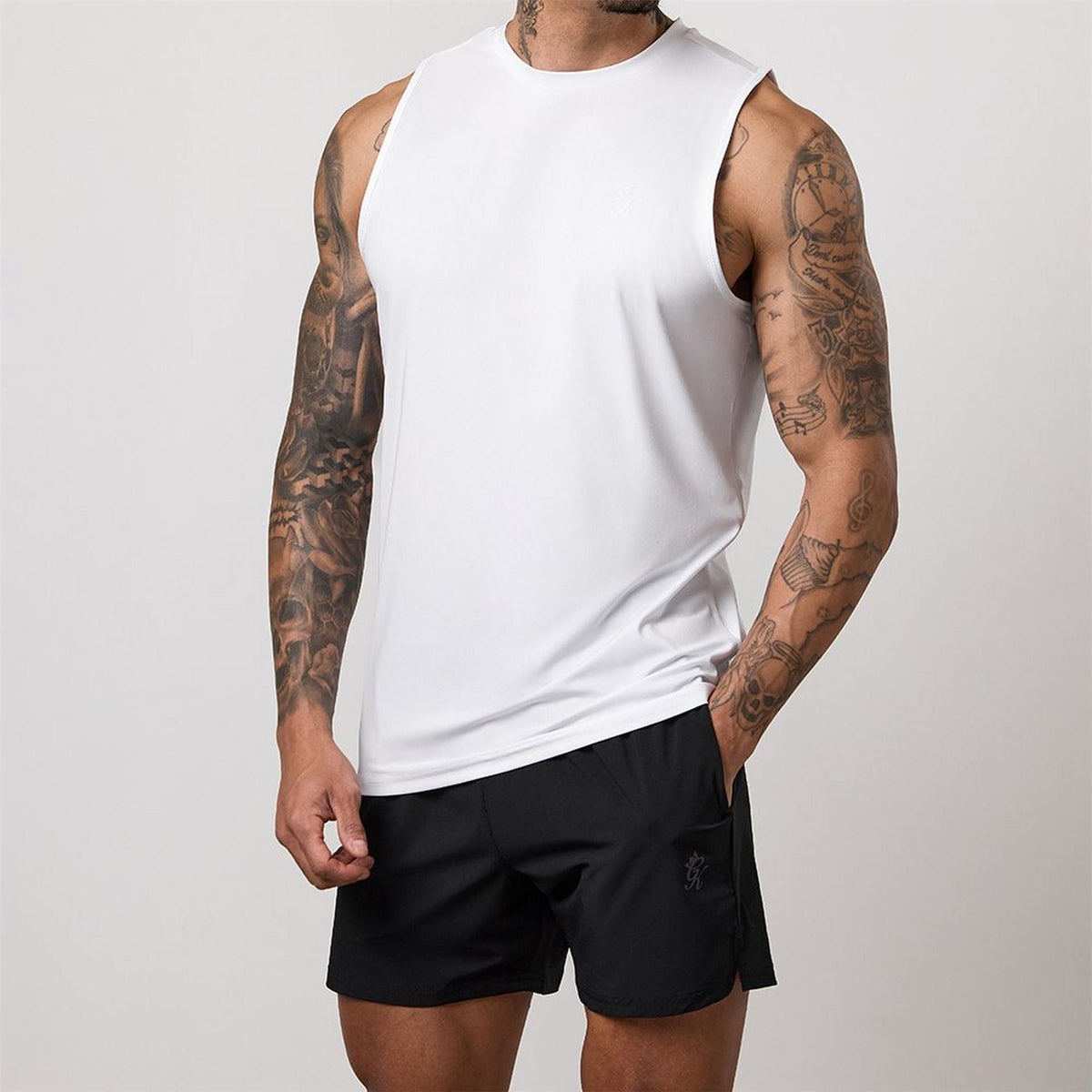Gym King King Victory Performance Vest   White
