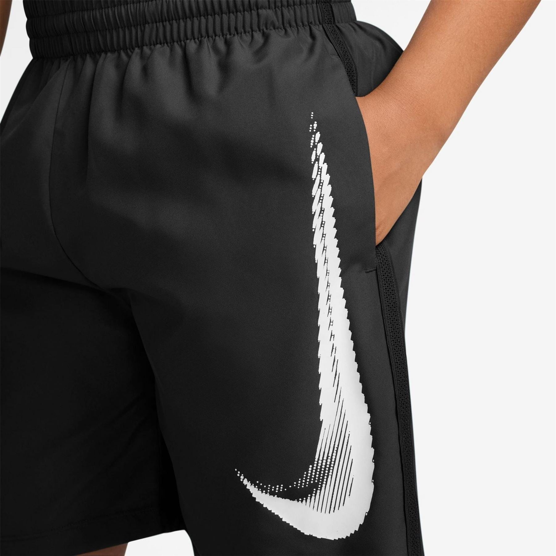 Nike Logo Print Bermuda Shorts with Elasticated Waistband
