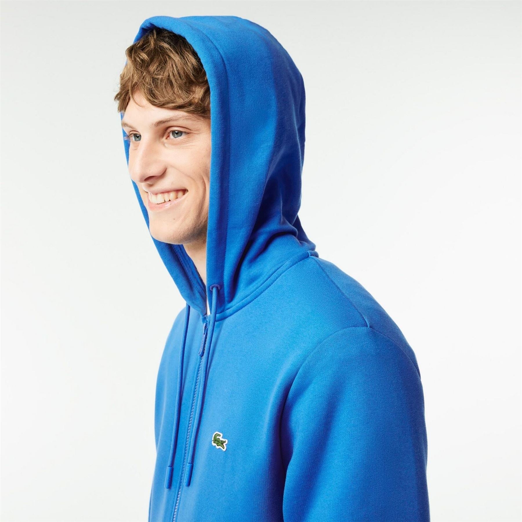 Lacoste Zip Hooded Neck Long Sleeve Sweatshirt