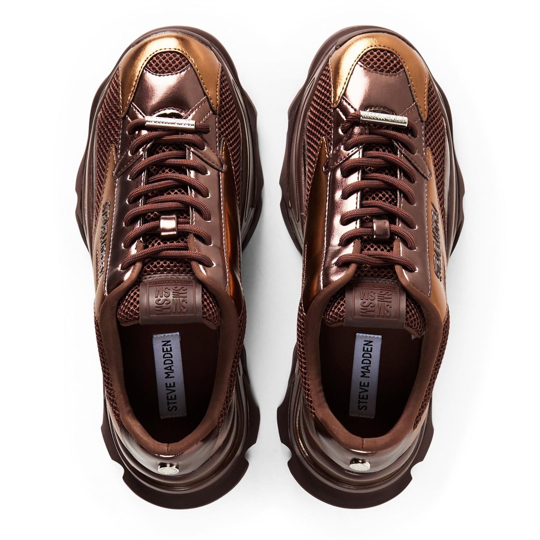Steve Madden Zoomz Lace Up Platform Sneakers Shoes