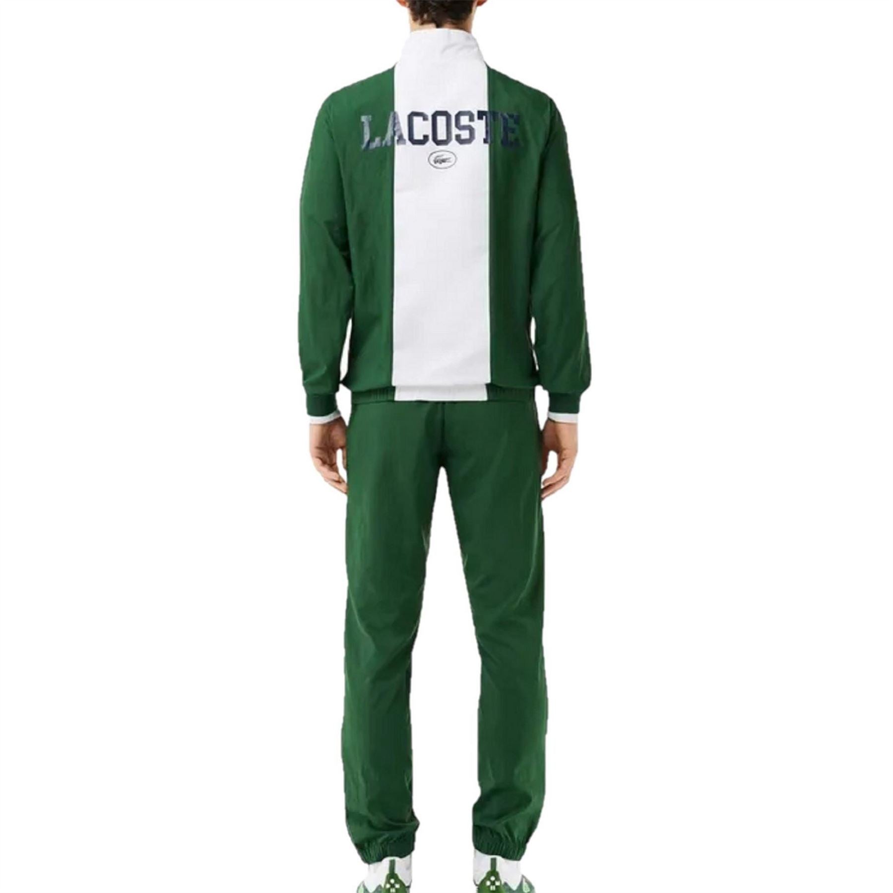 Lacoste Zip Neck Long Sleeve Athletic Tracksuit