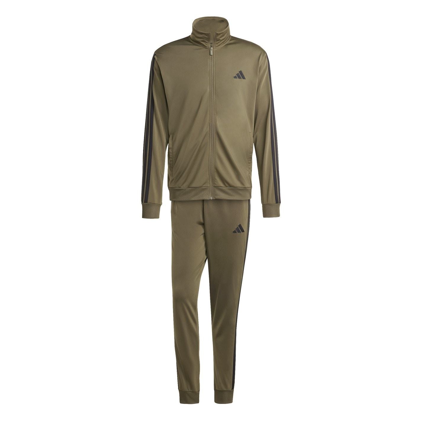 adidas Basic 3   Stripes Tricot Tracksuit