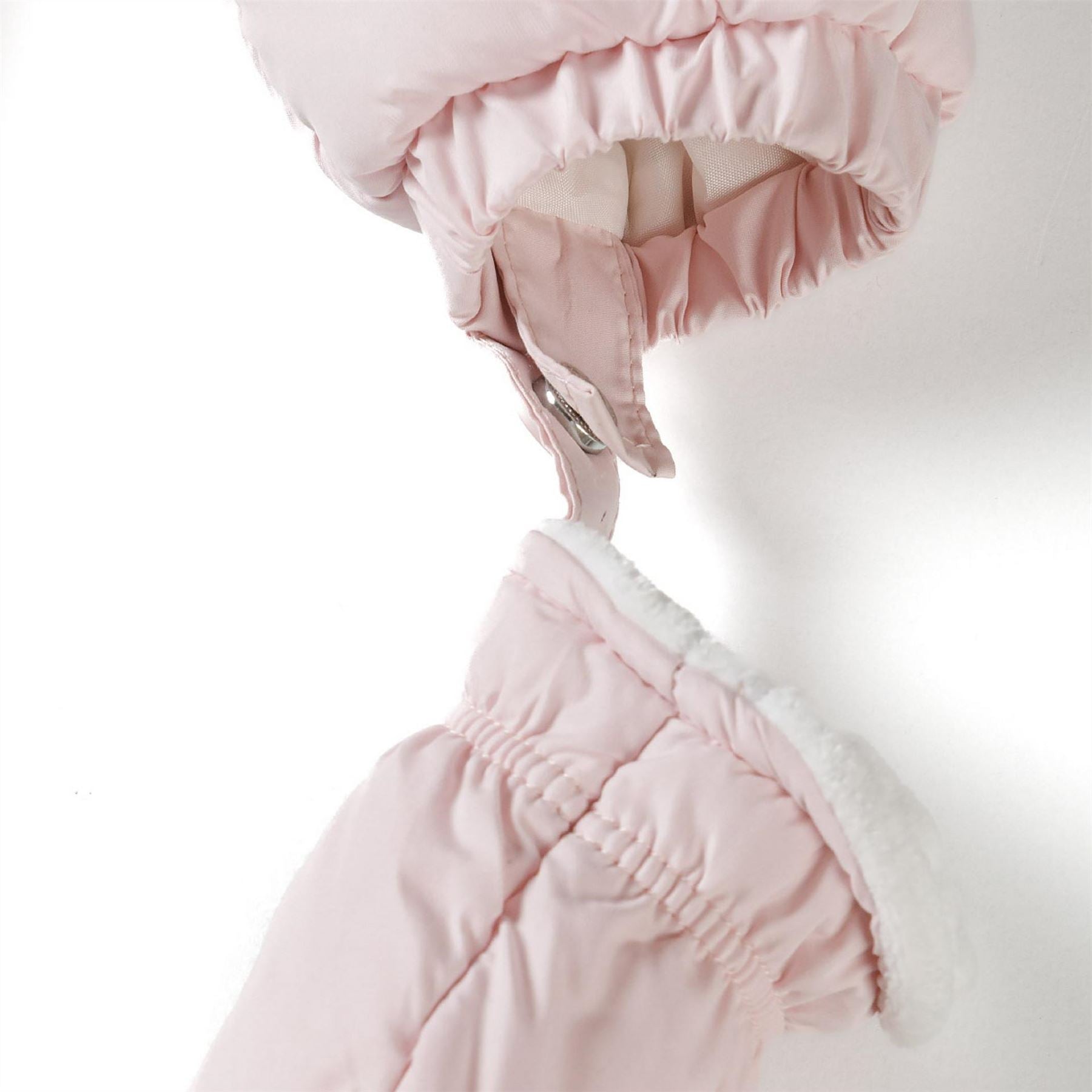 Minoti Girls Snowsuit With Hood 3d Ears Light Pink