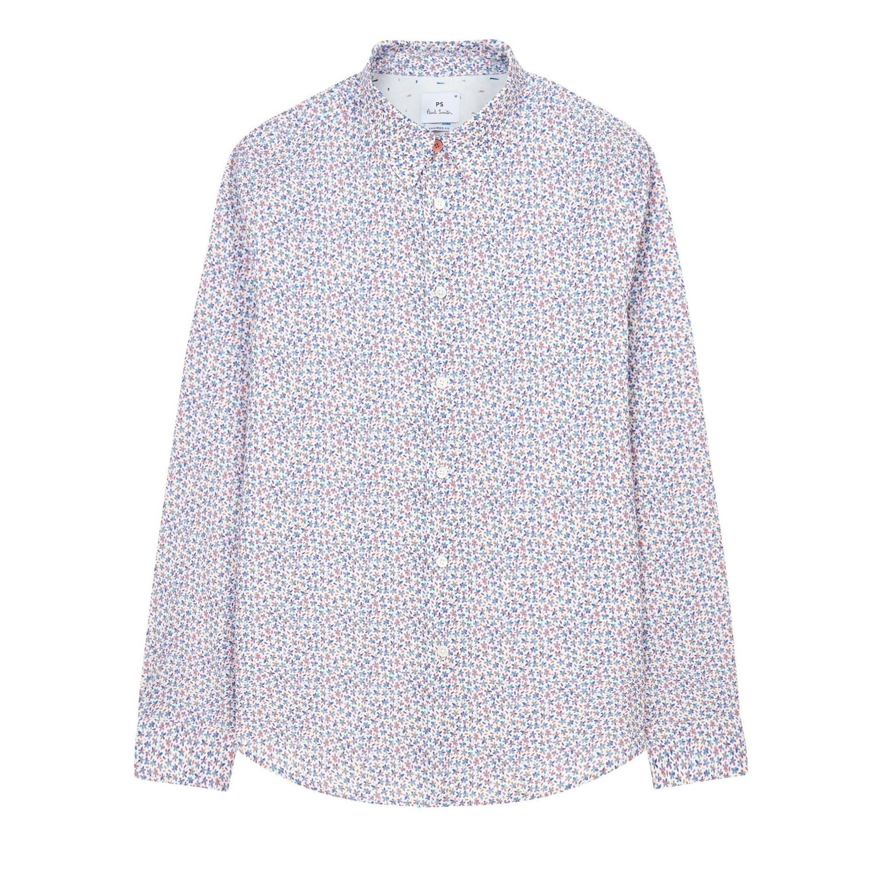 PS Paul Smith Floral Collared Neck Long Sleeve Shirt