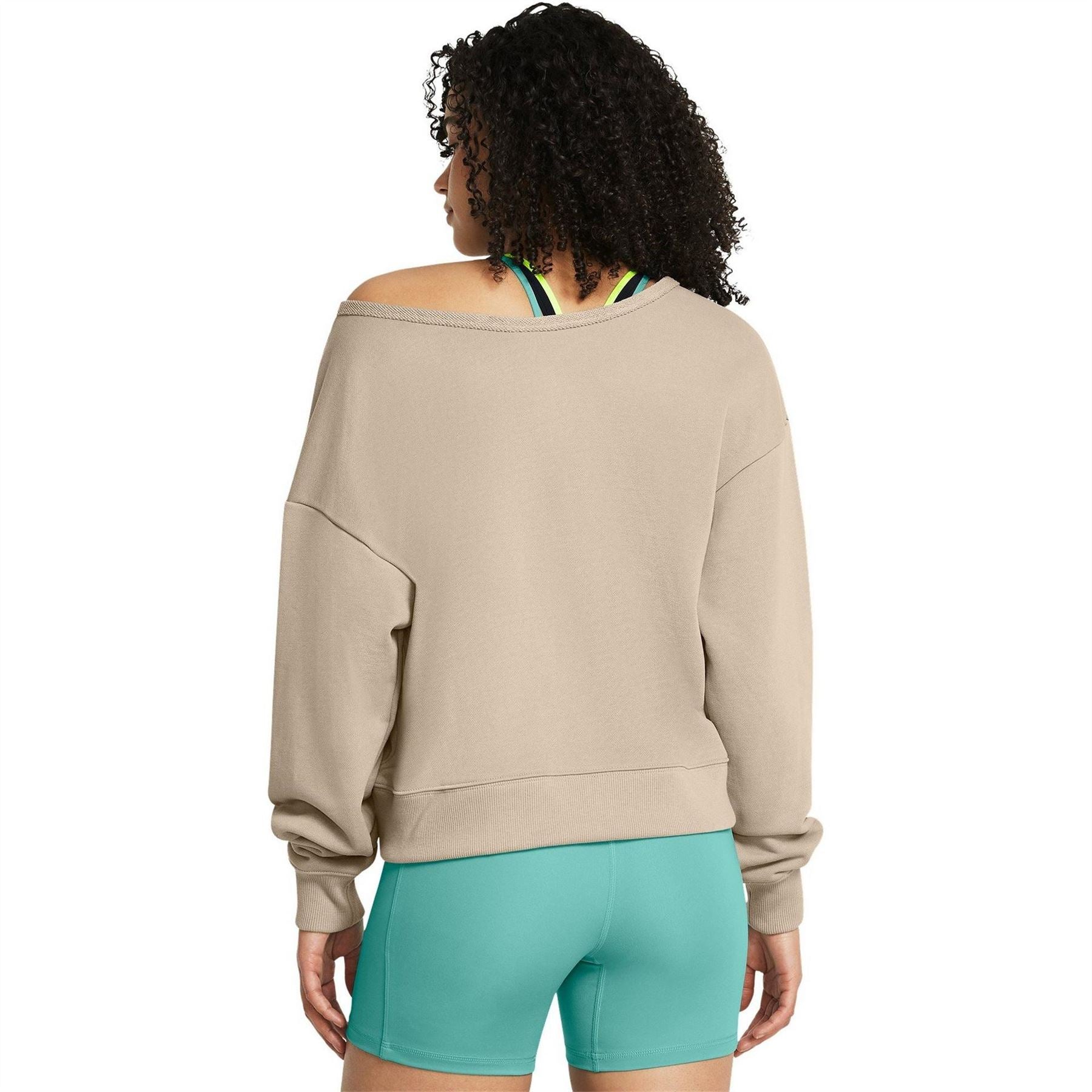Under Armour Womens Armour Pjt Rck Hw Terry Ls Q1 Sweatshirt