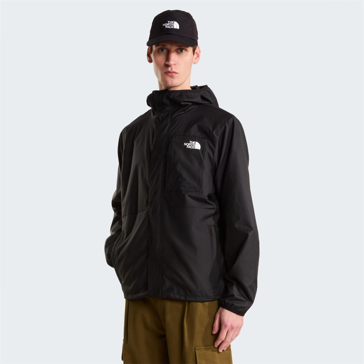 The North Face Nuketo Color Block Hooded Rain Jacket with Storm Flap