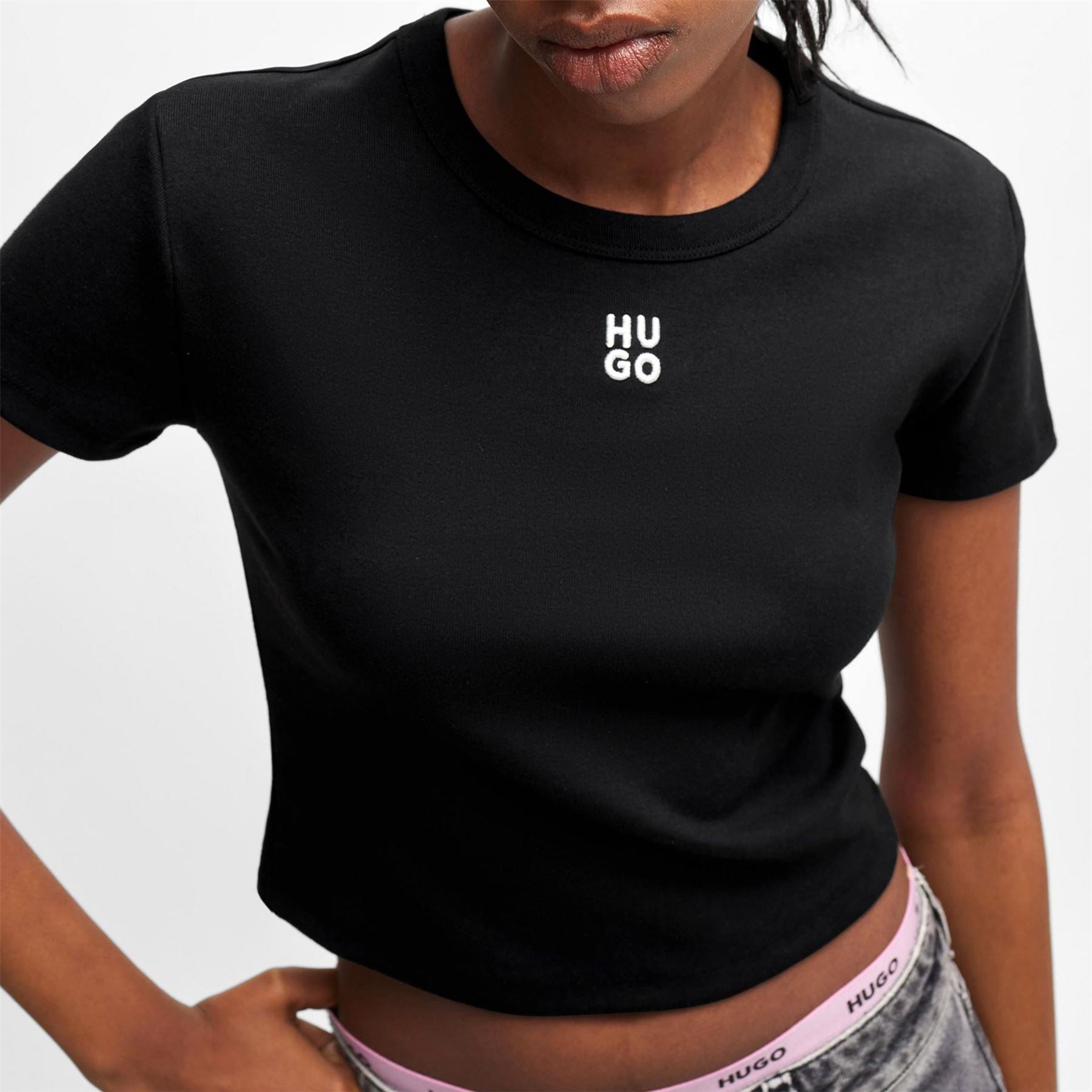 Hugo Delanor Cropped T-Shirt