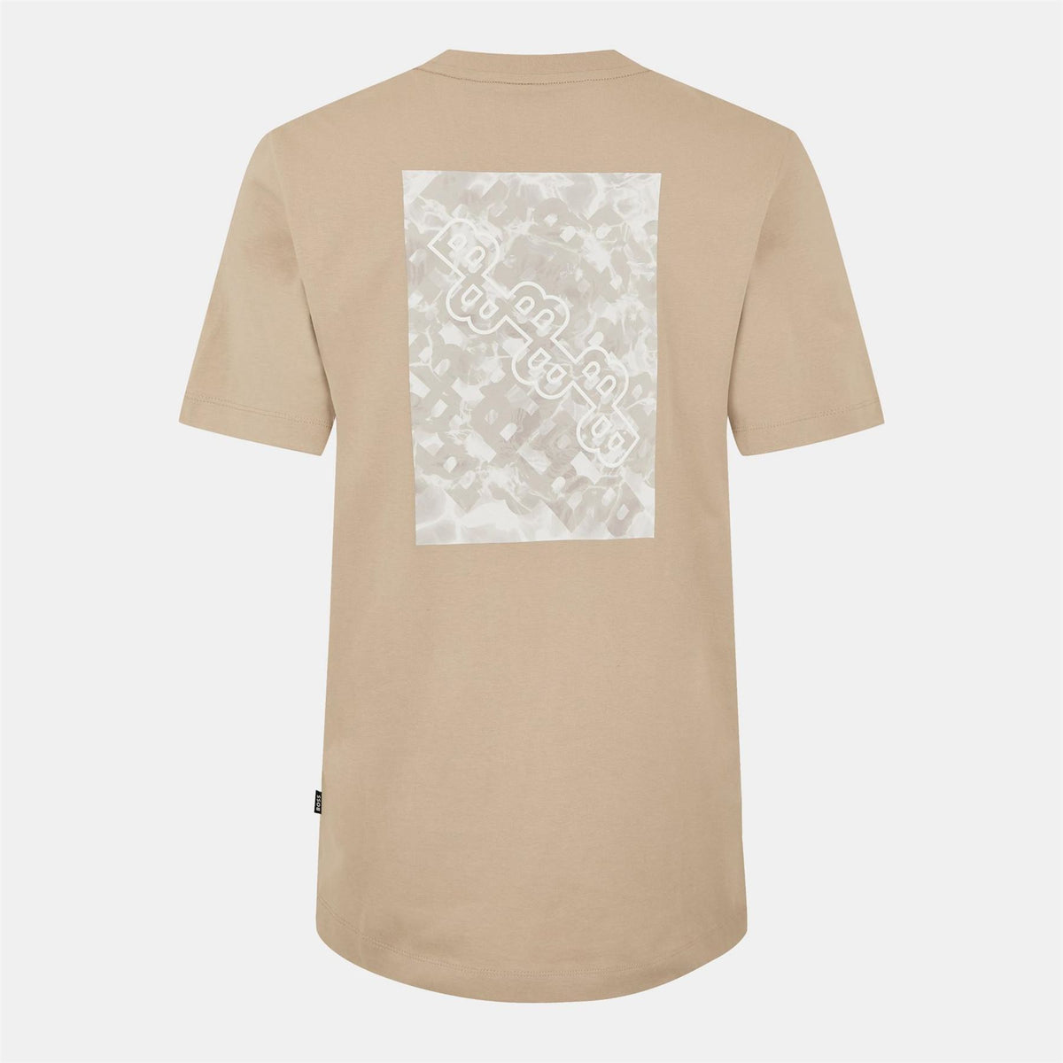 Boss Box Print Crew Neck Regular Fit T-Shirt
