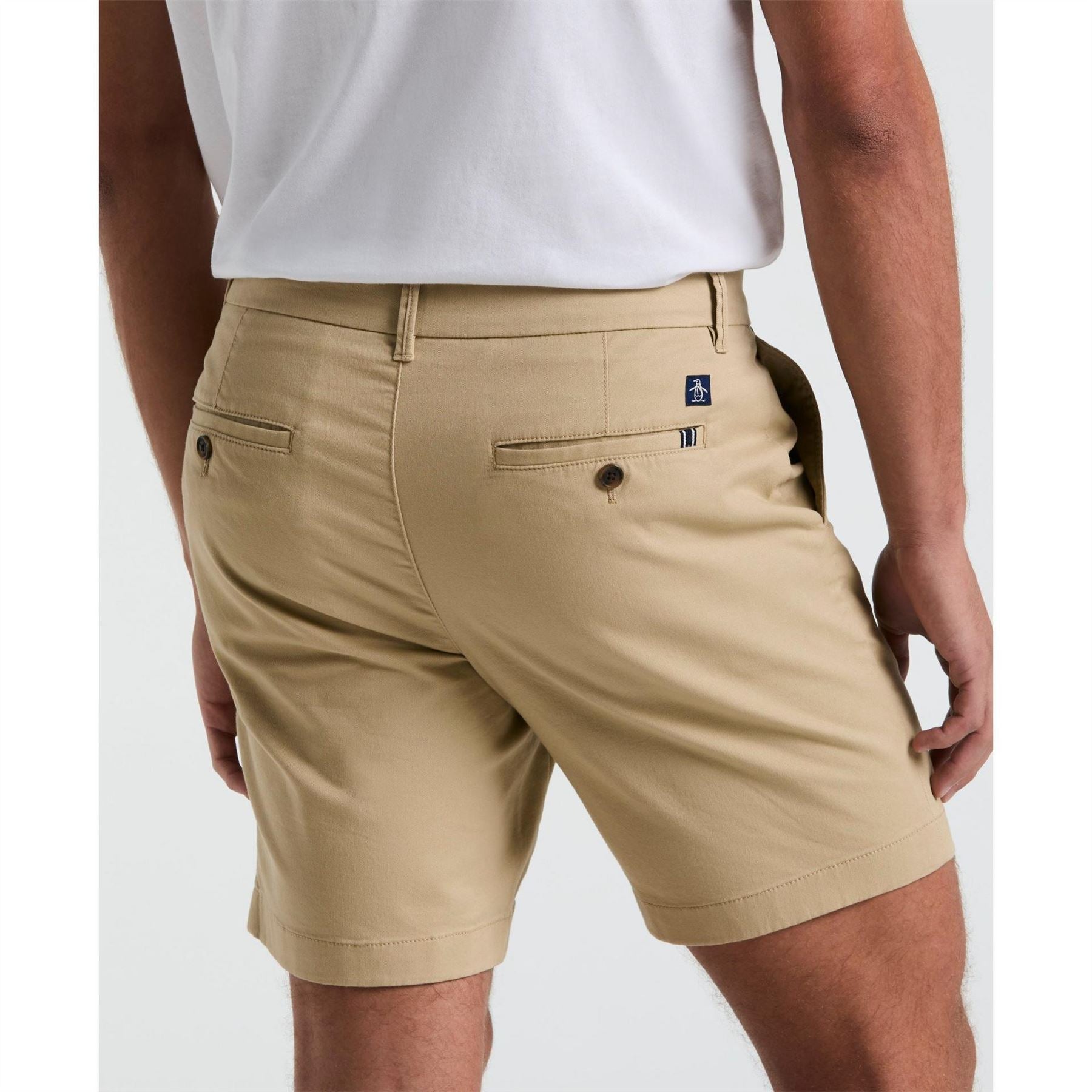 Original Penguin Cotton Tencel Denim Shorts