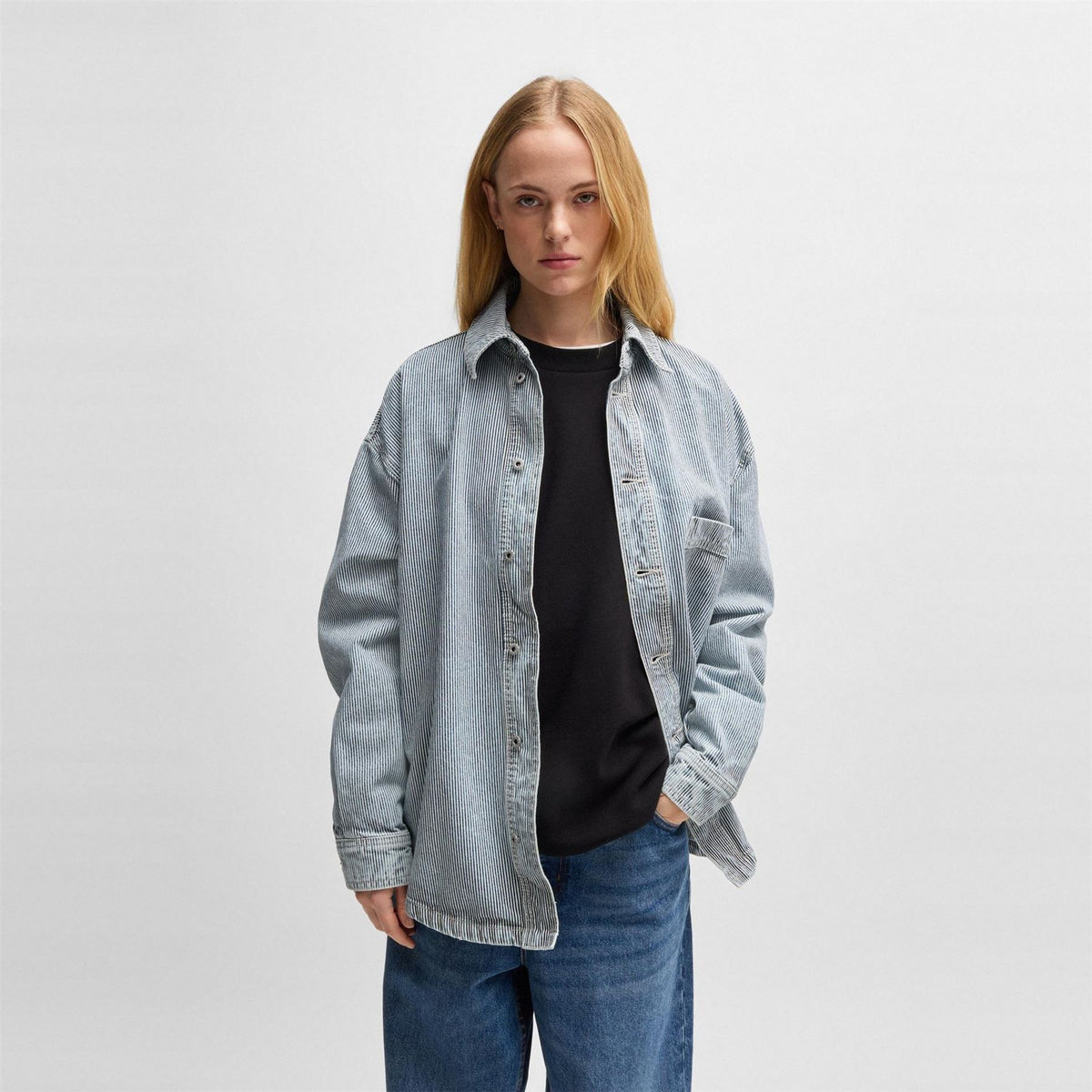 Hugo Relaxed Fit Long Sleeve Shirt