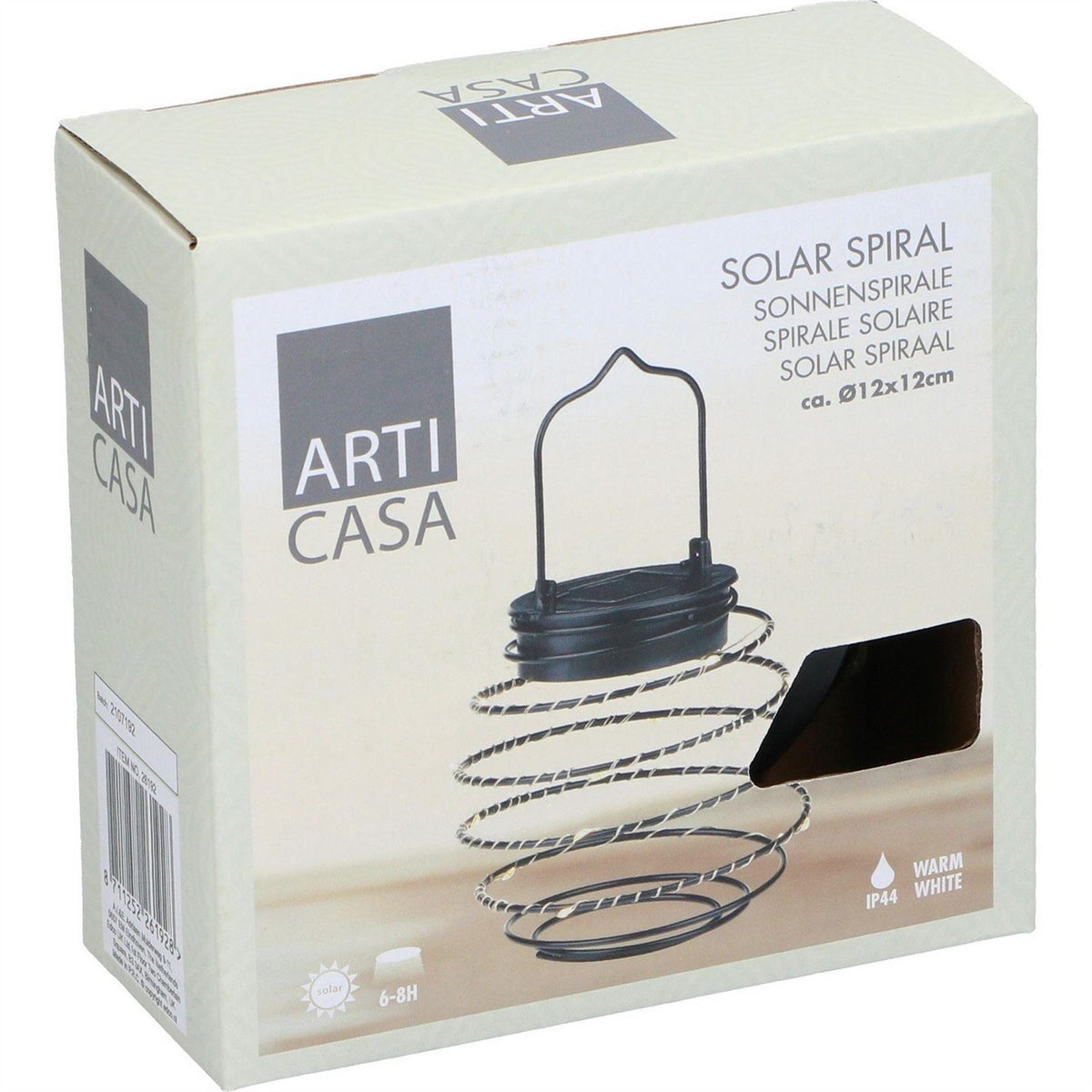 Arti Casa Solar Garden Light Spiral 12x12cm