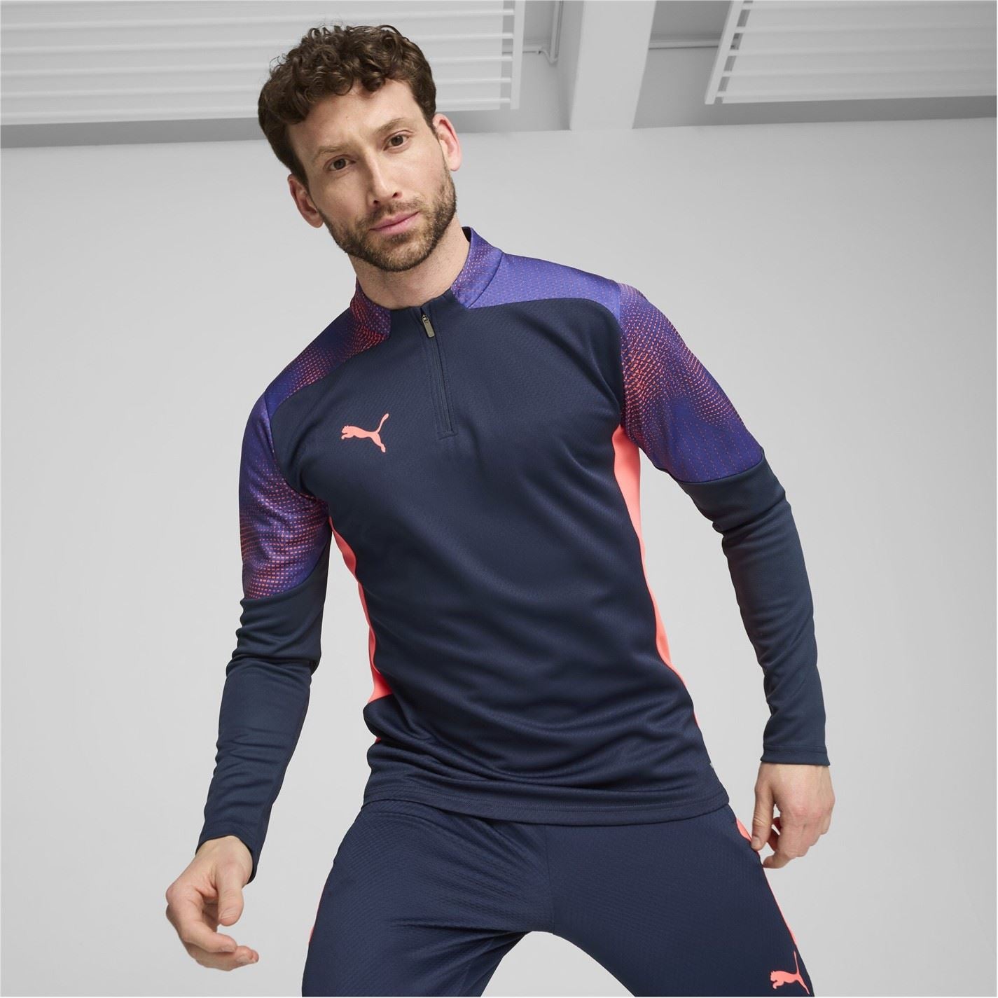Puma Final Zip Neck Regular Fit Sweatshirt