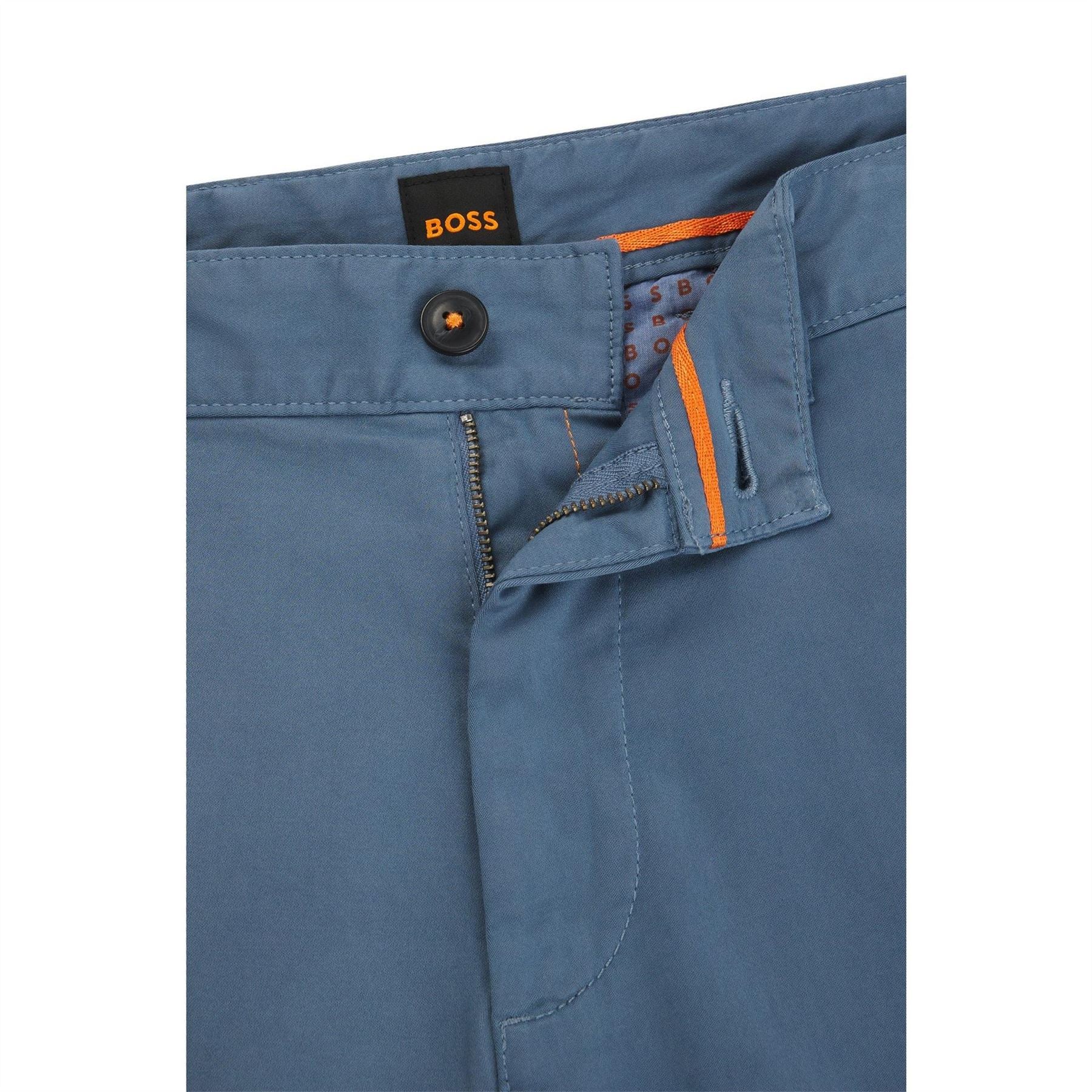 Boss Solid Patterned Slim Chinos