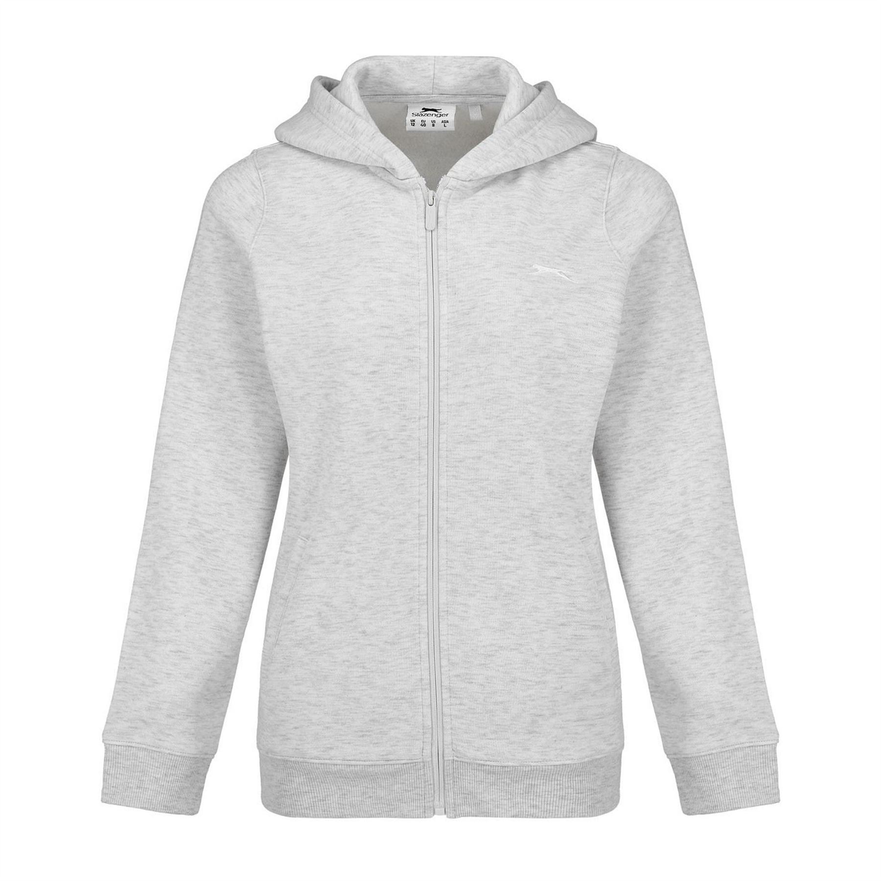Slazenger Womens Fitted Full Zip Hoodie