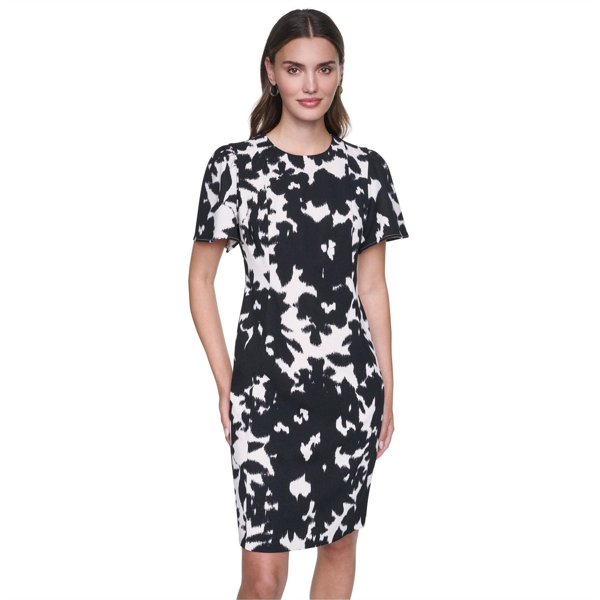 DKNY Scuba Crepe Bodycon Dress