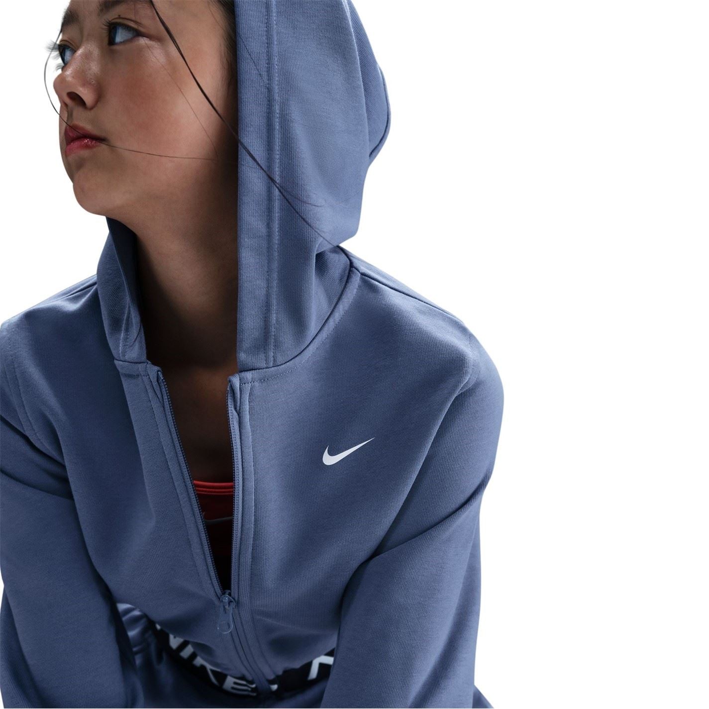 Nike Pro Dri Fit Full Zip Hoodie Juniors