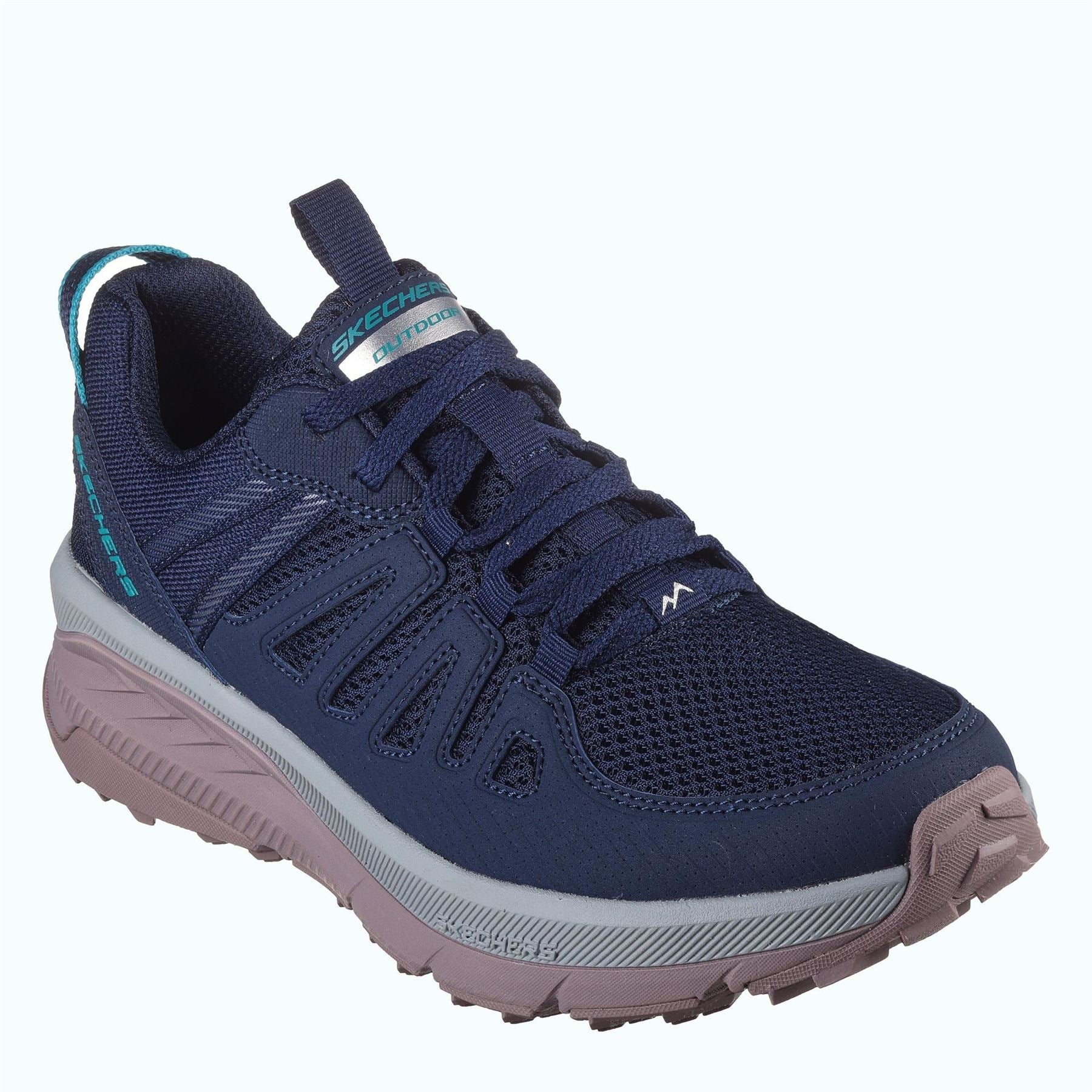 Skechers Womens Qtr Overlay Low Top Lace Up W Slip On Trainers