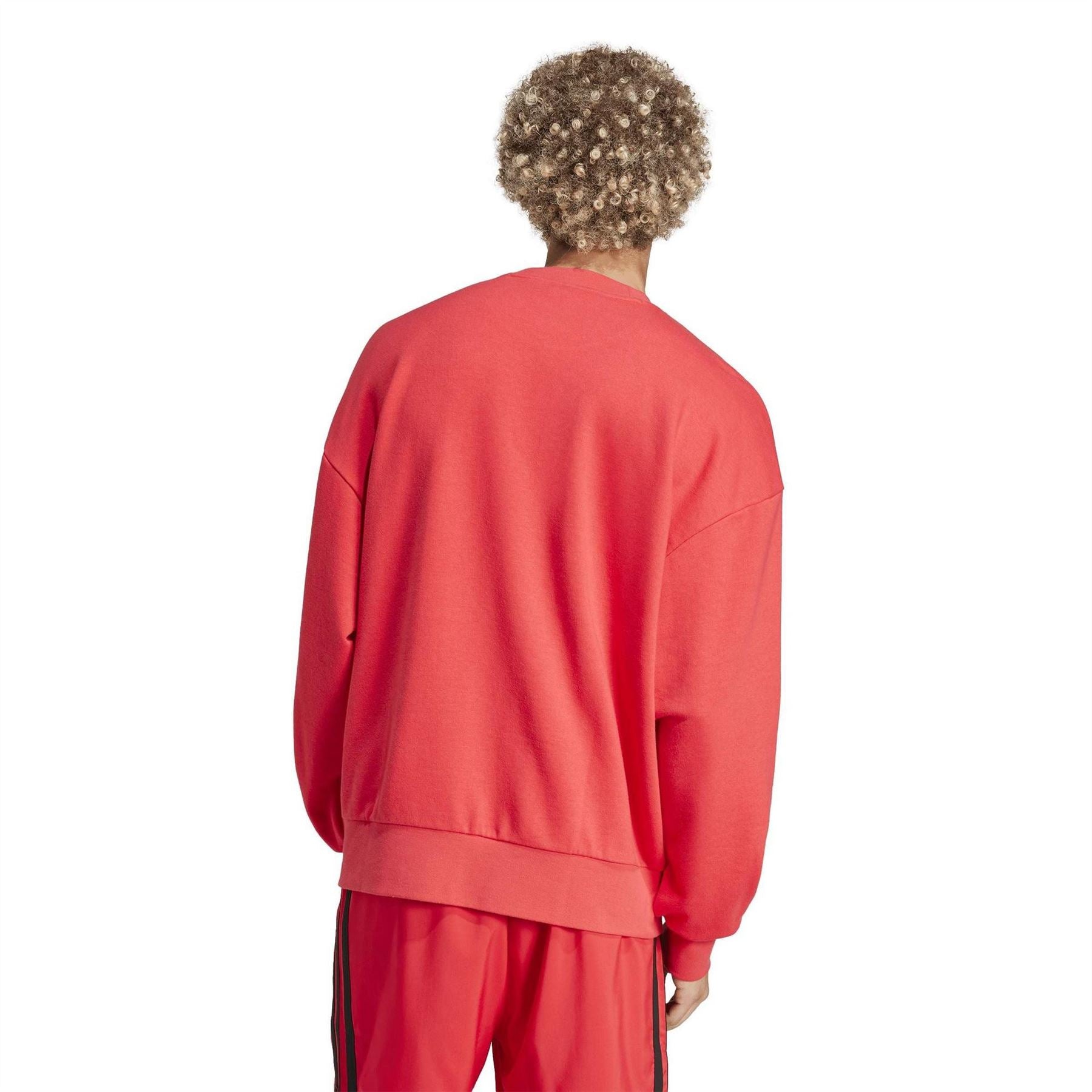 adidas Crew Neck Drop Shoulder Long Sleeve Relaxed Fit Sweatshirt