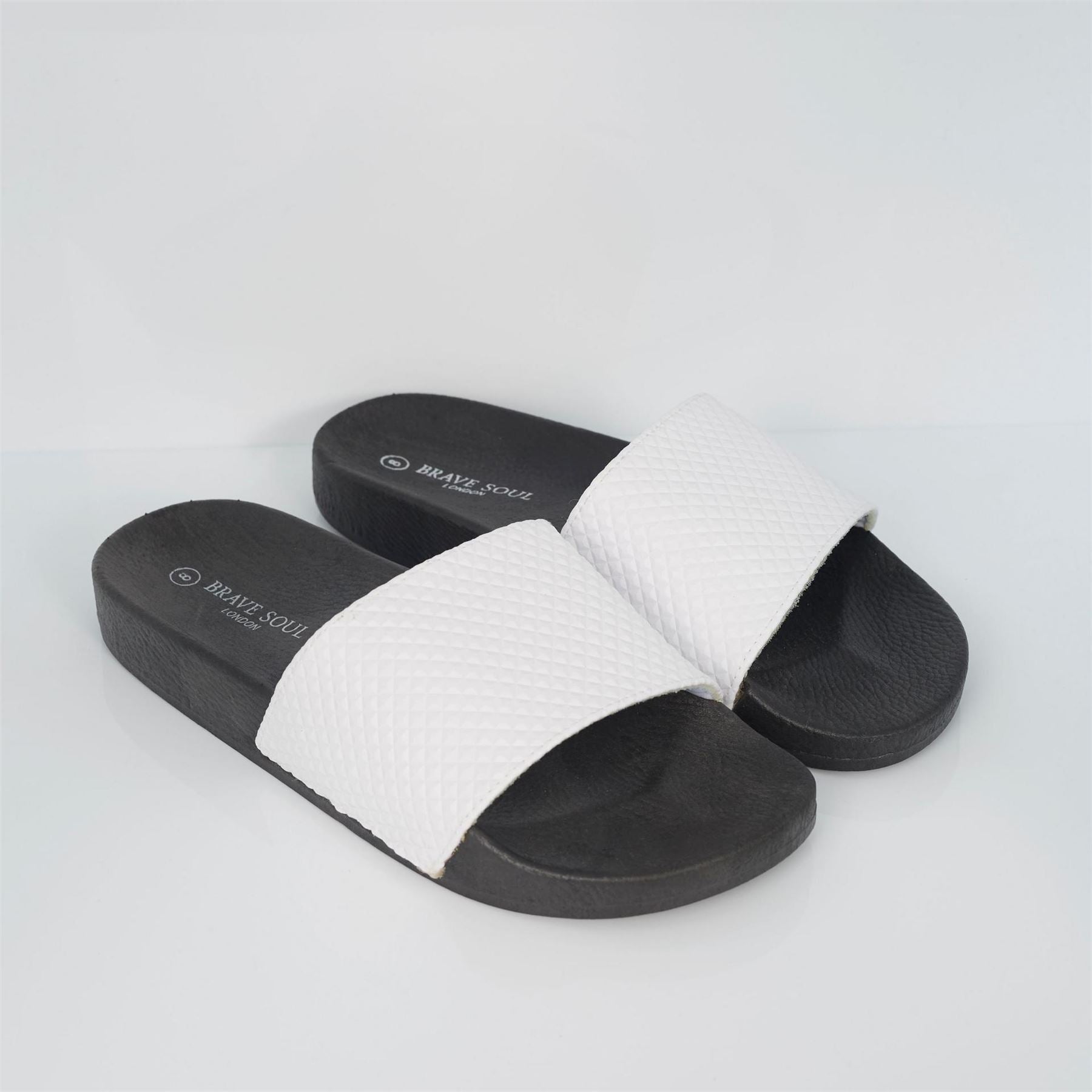 Brave Soul Mens Slider With Embossed Detail Strap