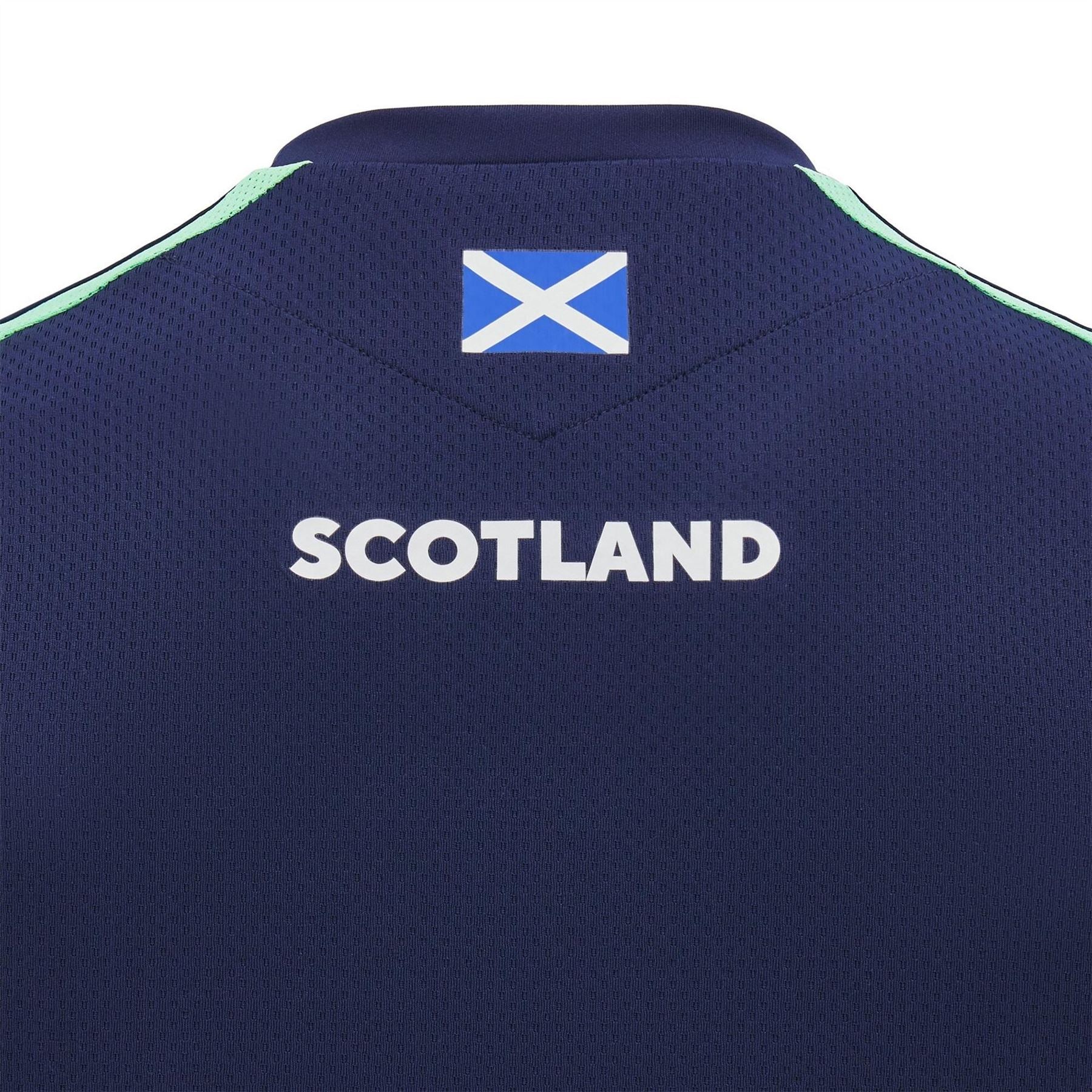 Macron Scotland Rugby Union Crew Neck Athletic T-Shirt