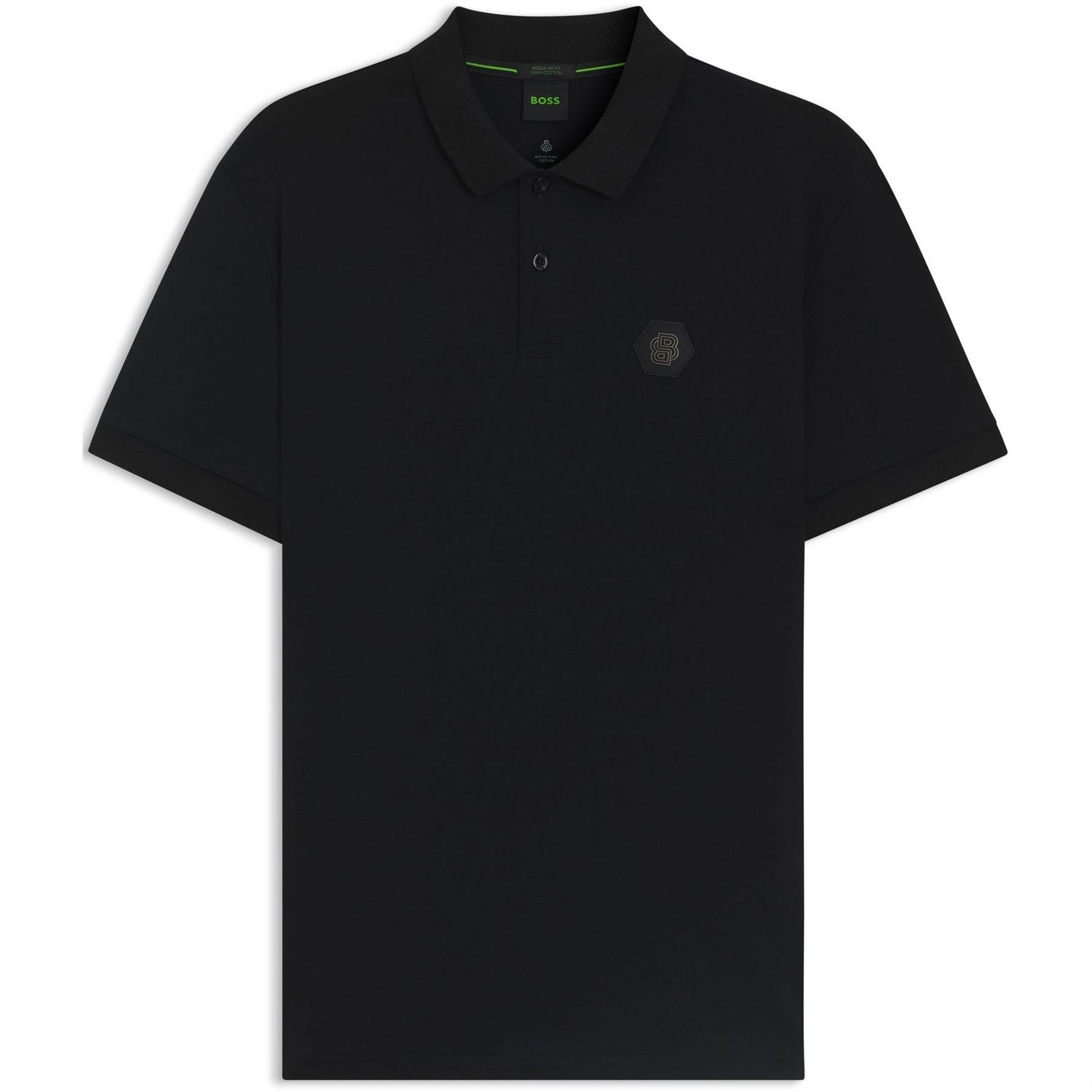 Boss HBG Future Green Lightweight and Breathable Cotton Short Sleeve Polo Shirt