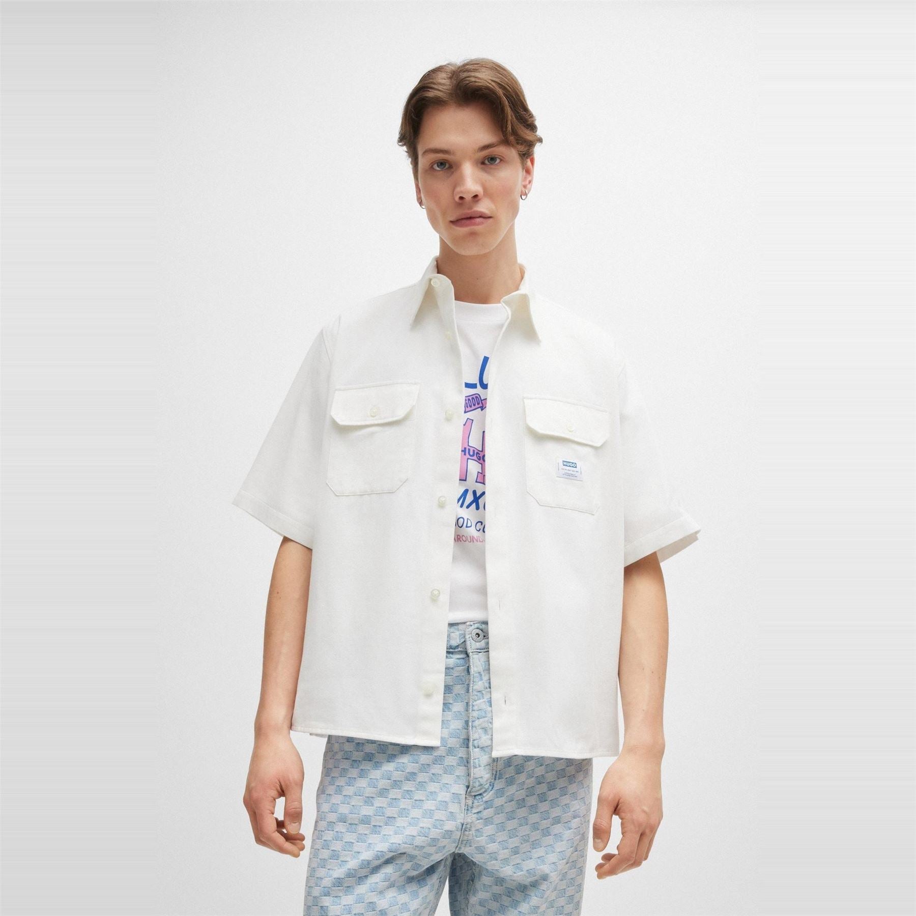 Hugo Crew Neck Regular Fit Short Sleeve Shirt
