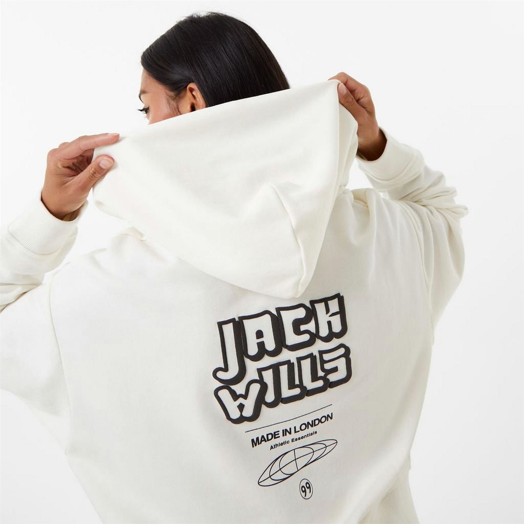 Jack Wills Collar Graphic Hoodie