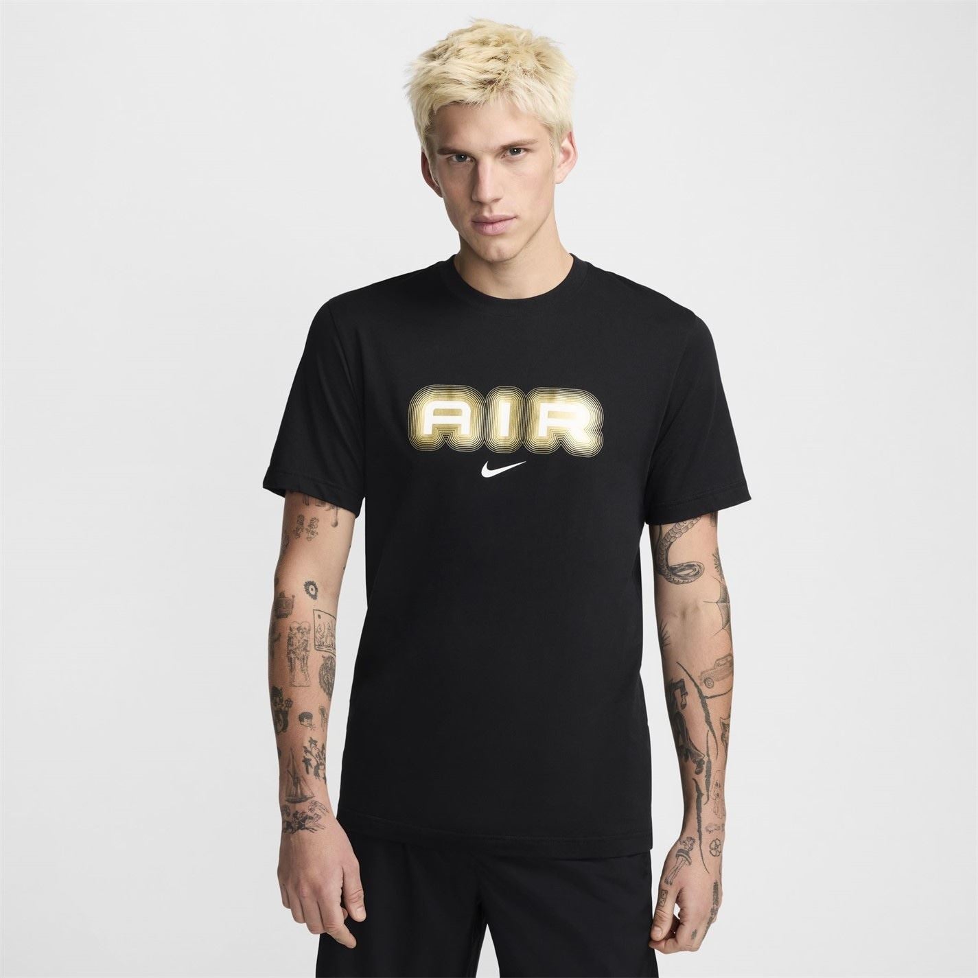 Nike Regular Fit Arch Lettering Crew Neck T-Shirt