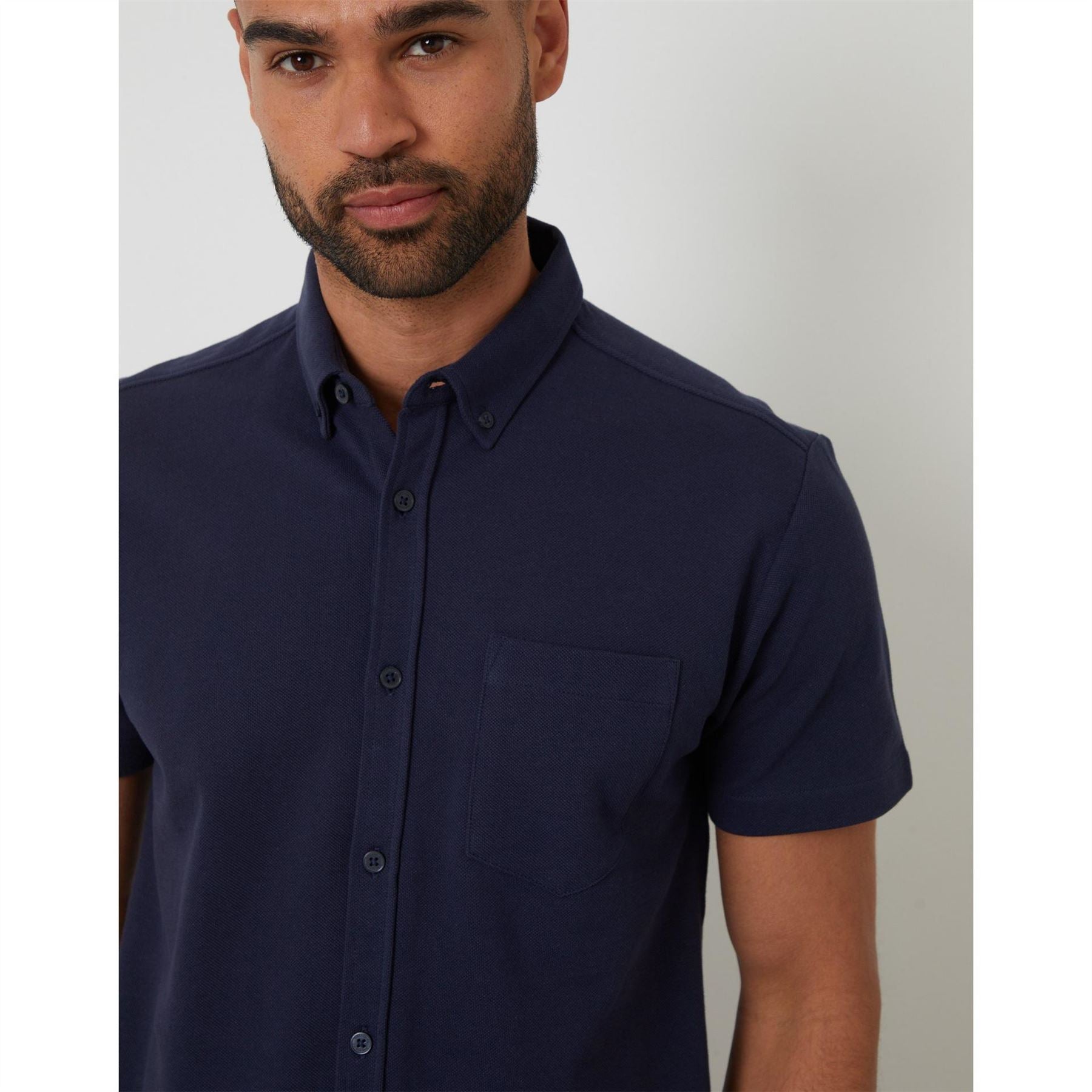 Threadbare Majestic Regular Fit Button Down Collar Shirt