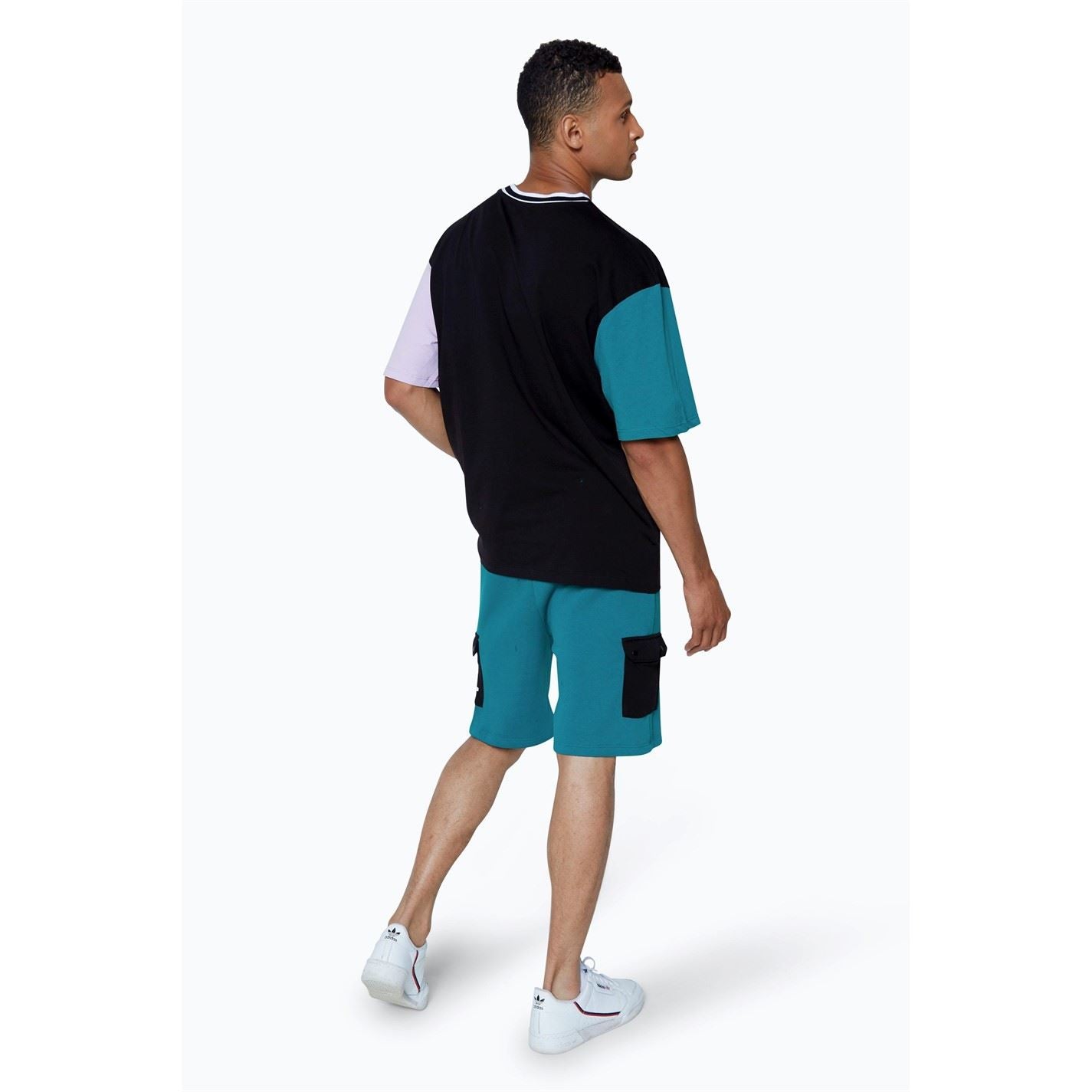 Hype Cargo Solid Patterned Shorts