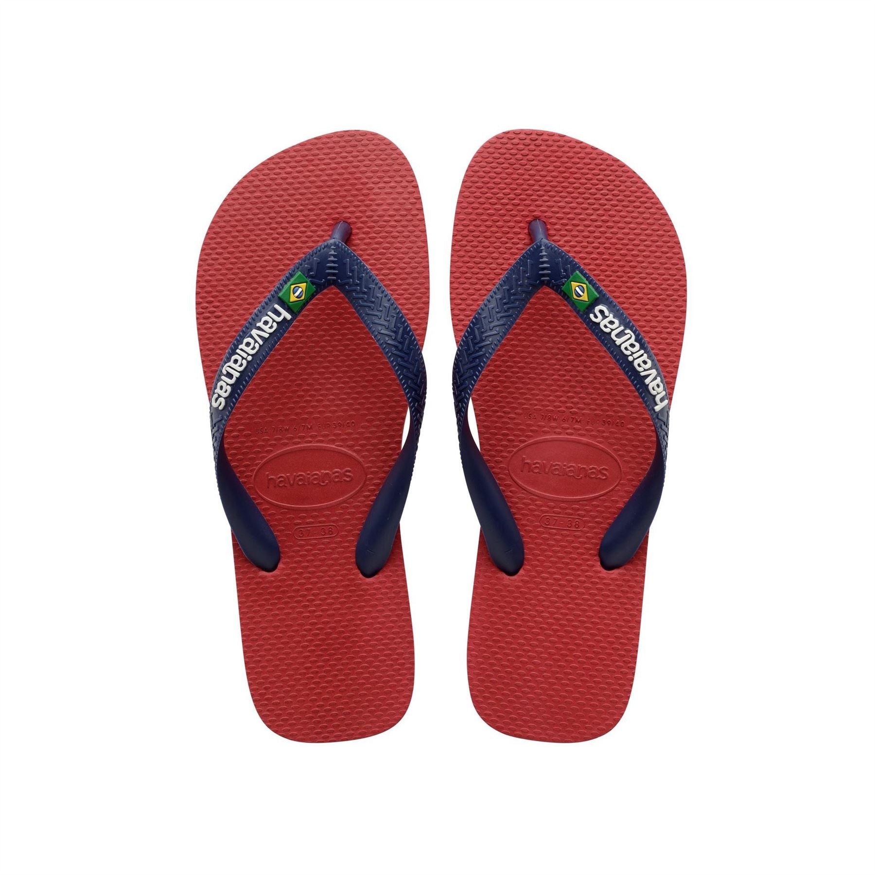 Havaianas Brasil Logo Rose Gum Flip Flops