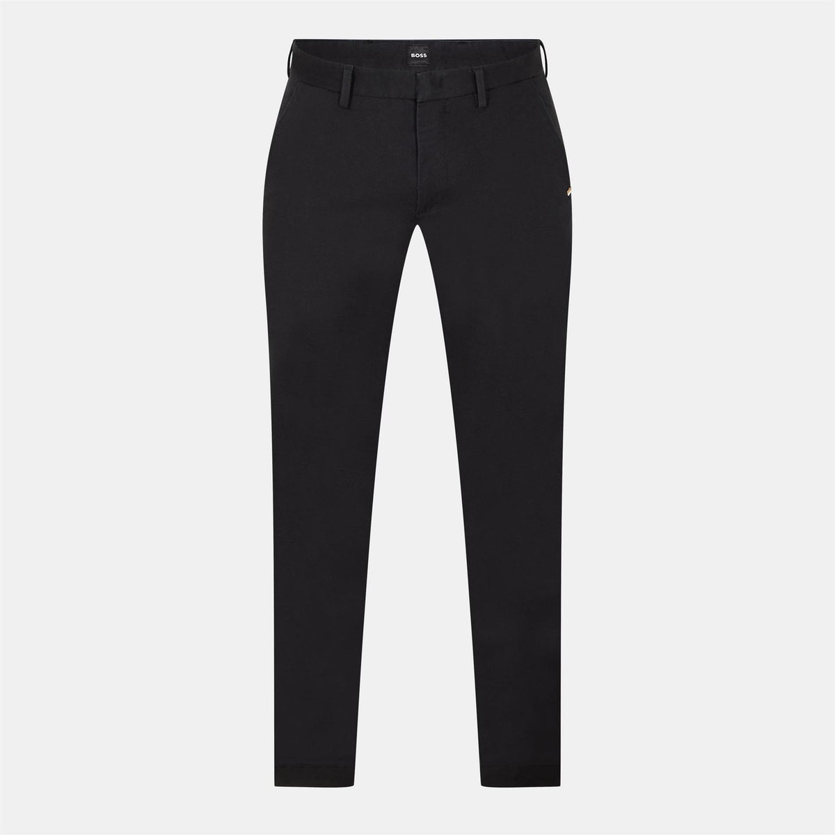 Boss Kaito1  Black Mid Rise Zip Fly Slim Fit Trousers