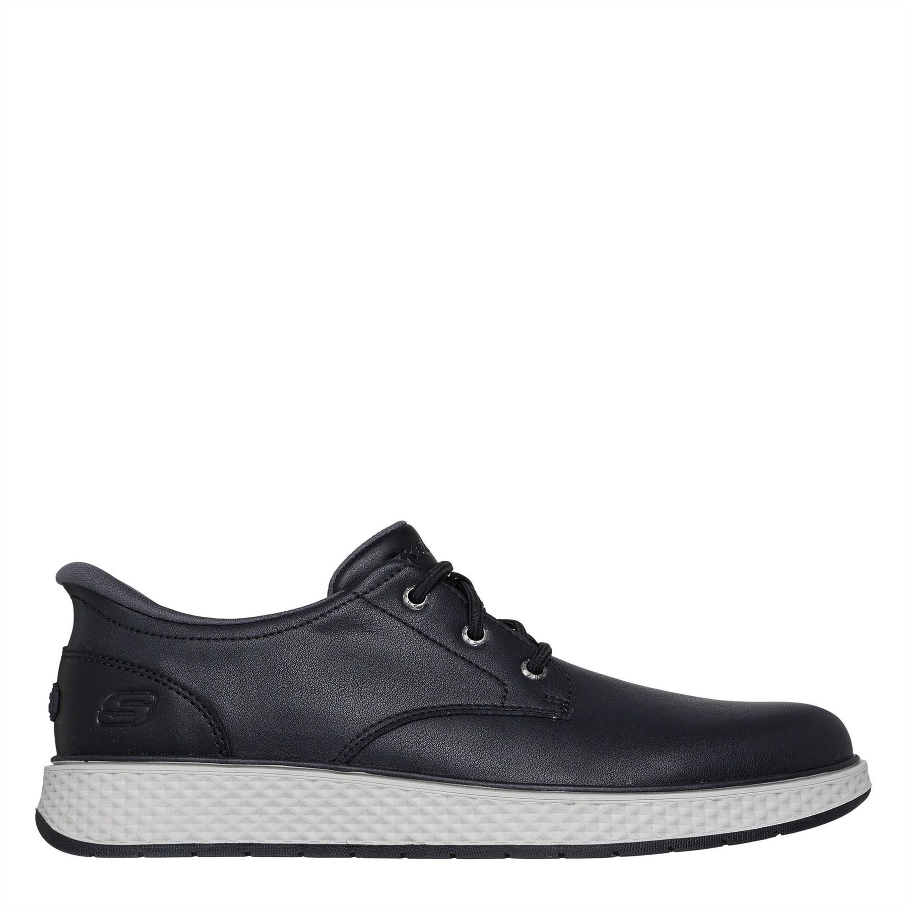 Skechers Burkett Leather Slip On Trainers