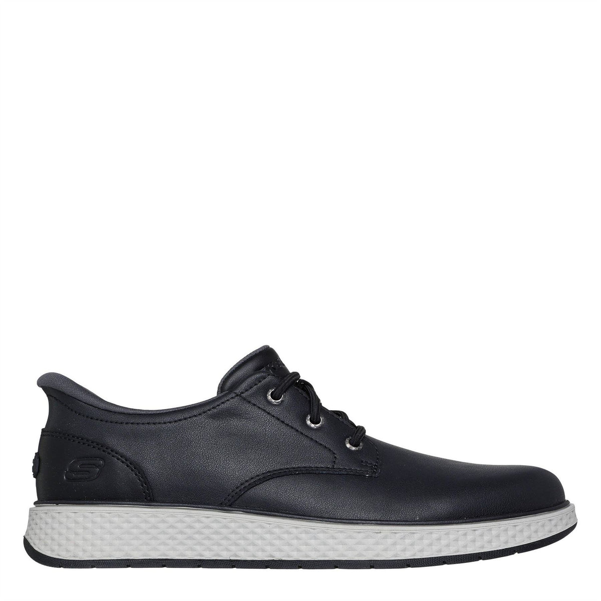 Skechers Burkett Leather Slip On Trainers