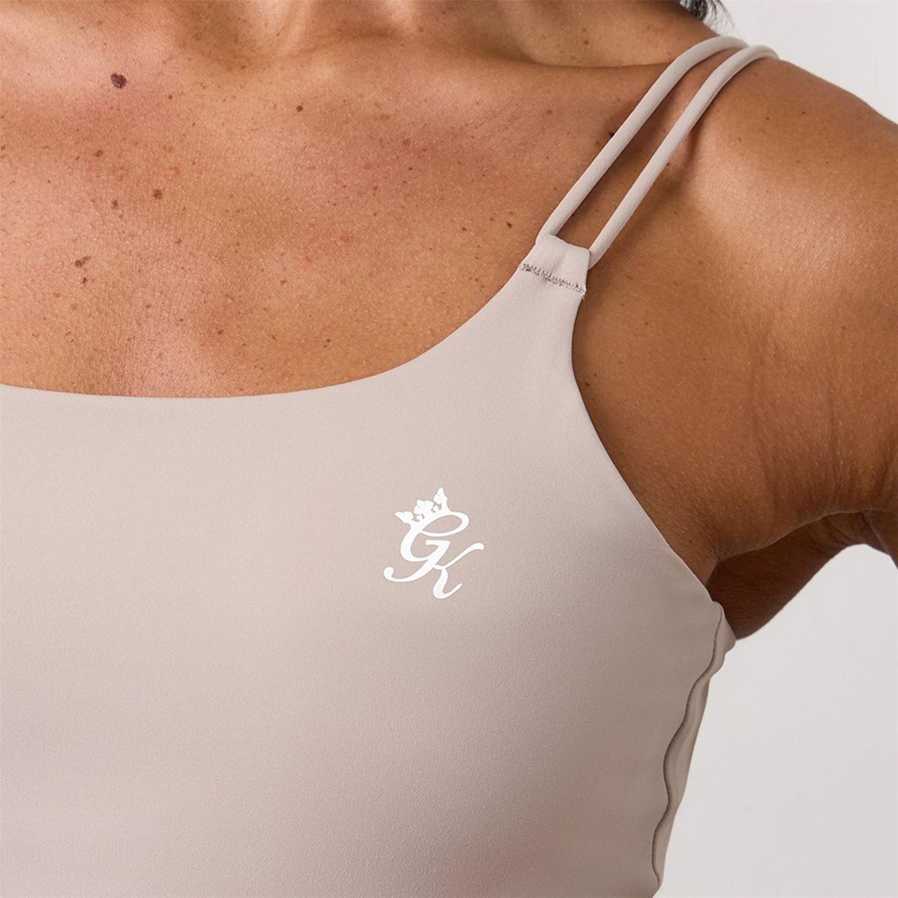 Gym King King 365 Long Line Tank   Taupe